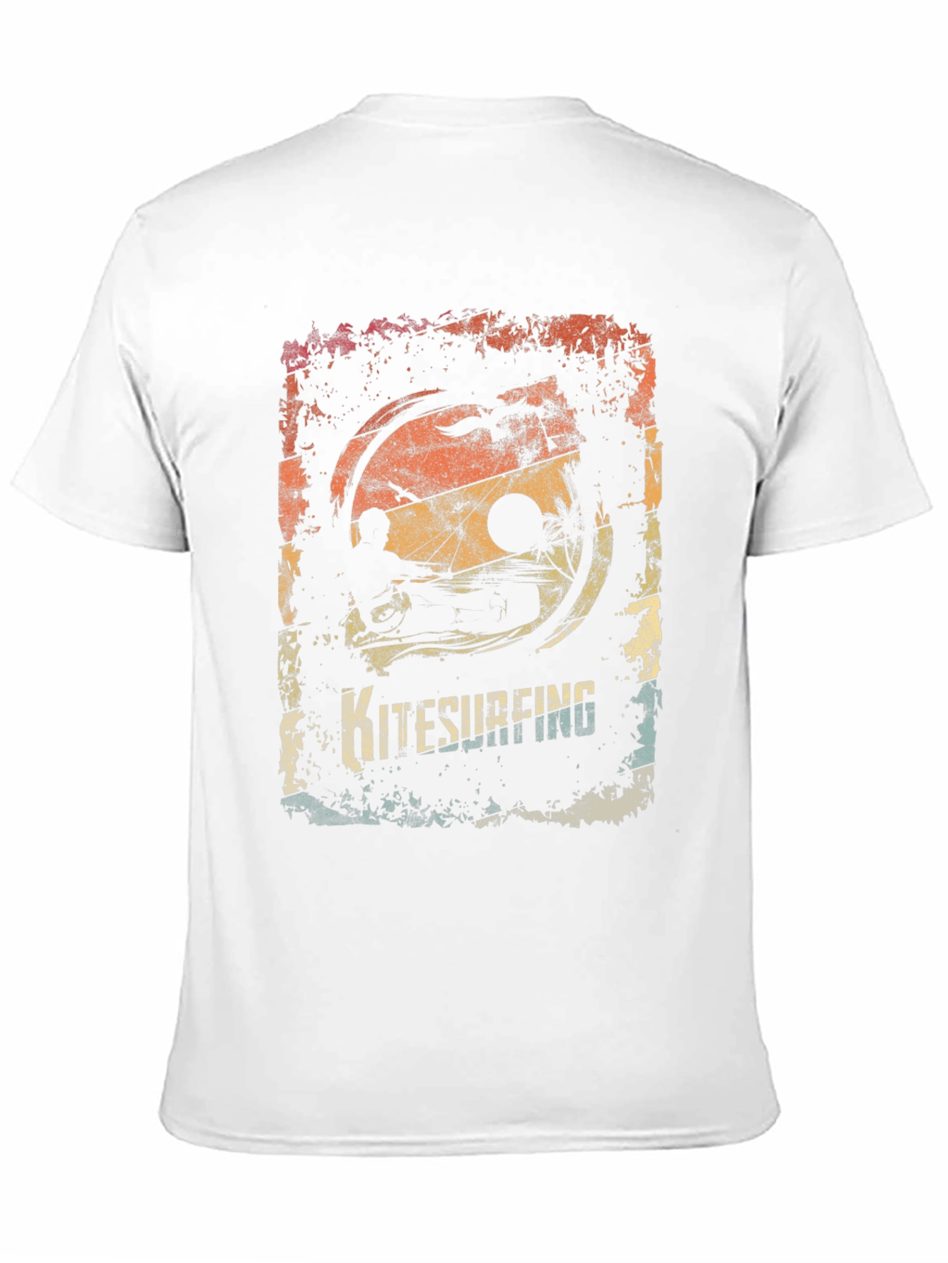 Kitesurfing Retro Graphic T-Shirt