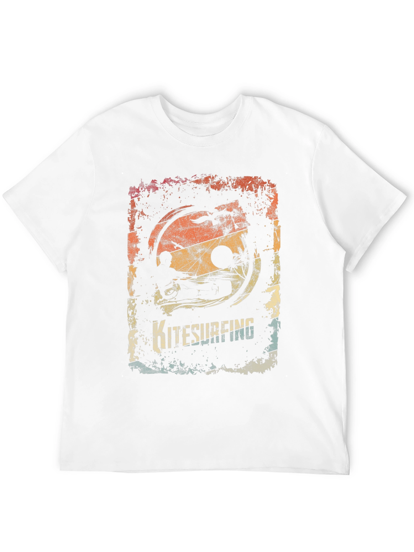 Kitesurfing Retro Graphic T-Shirt