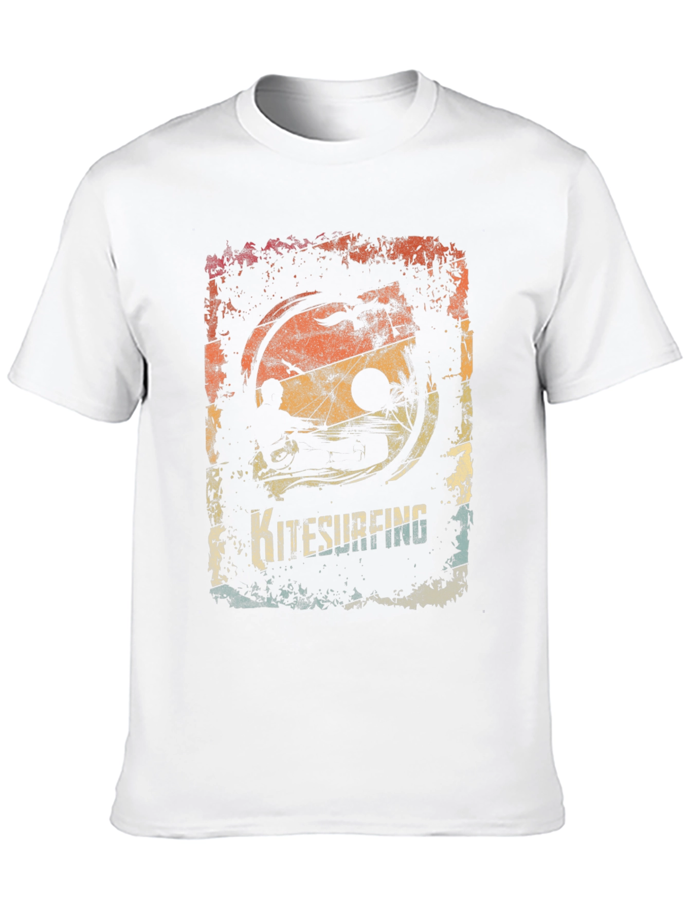 Kitesurfing Retro Graphic T-Shirt