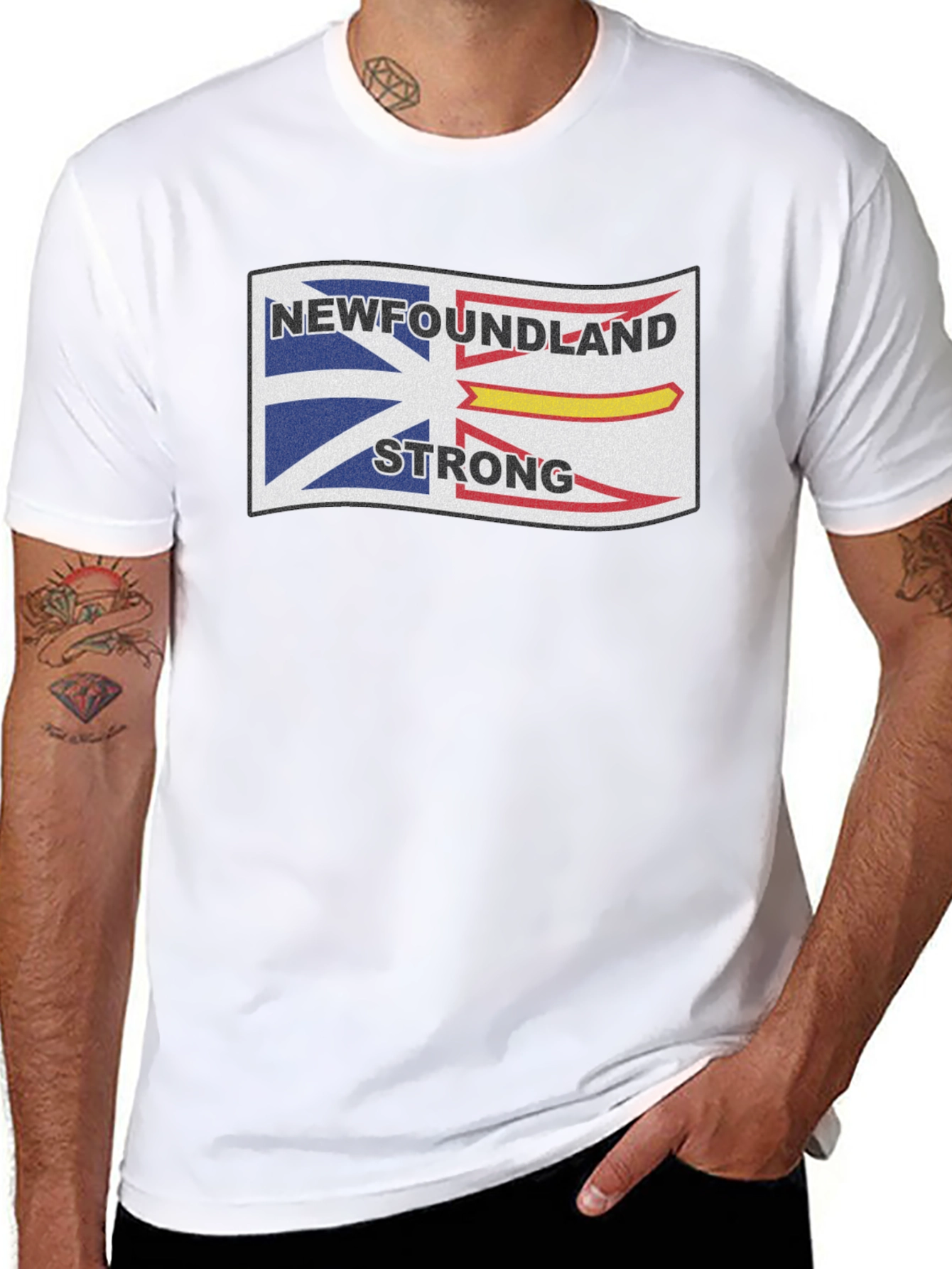 Newfoundland Strong Graphic Tee - Black