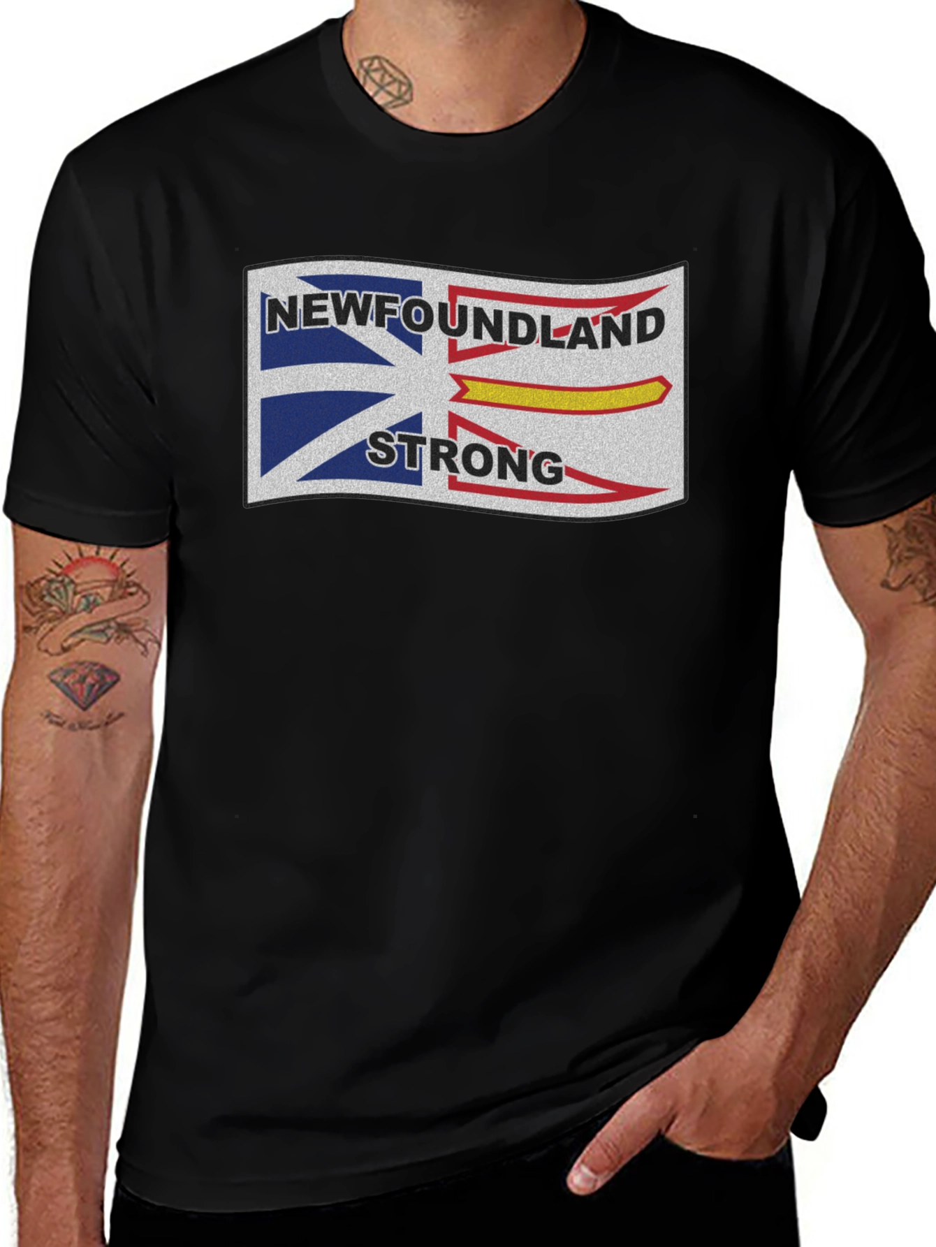 Newfoundland Strong Graphic Tee - Black