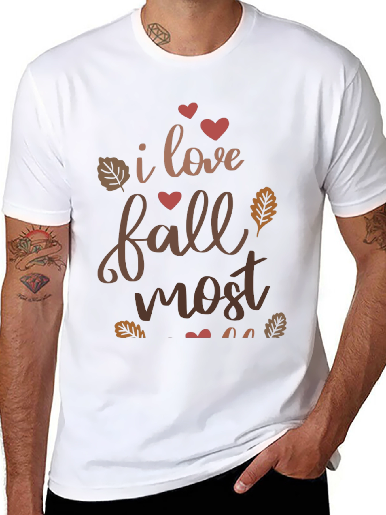 I Love Fall Most T-Shirt