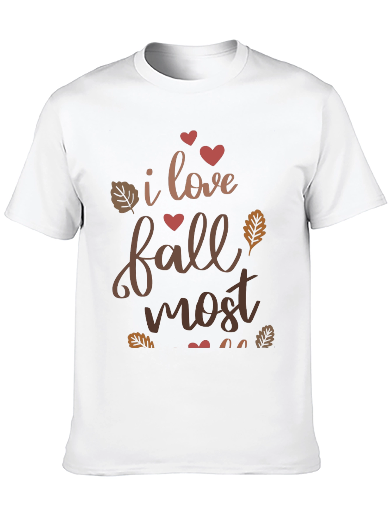 I Love Fall Most T-Shirt