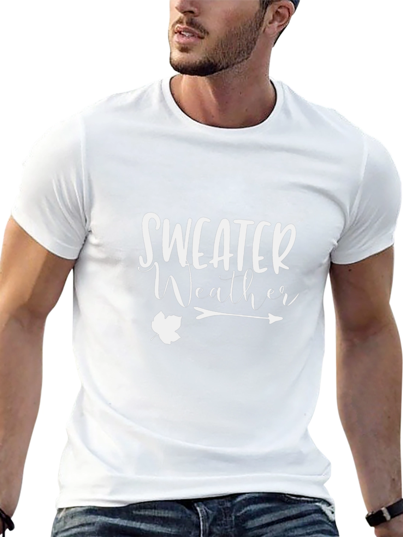 Sweater Weather Graphic Tee - Black
