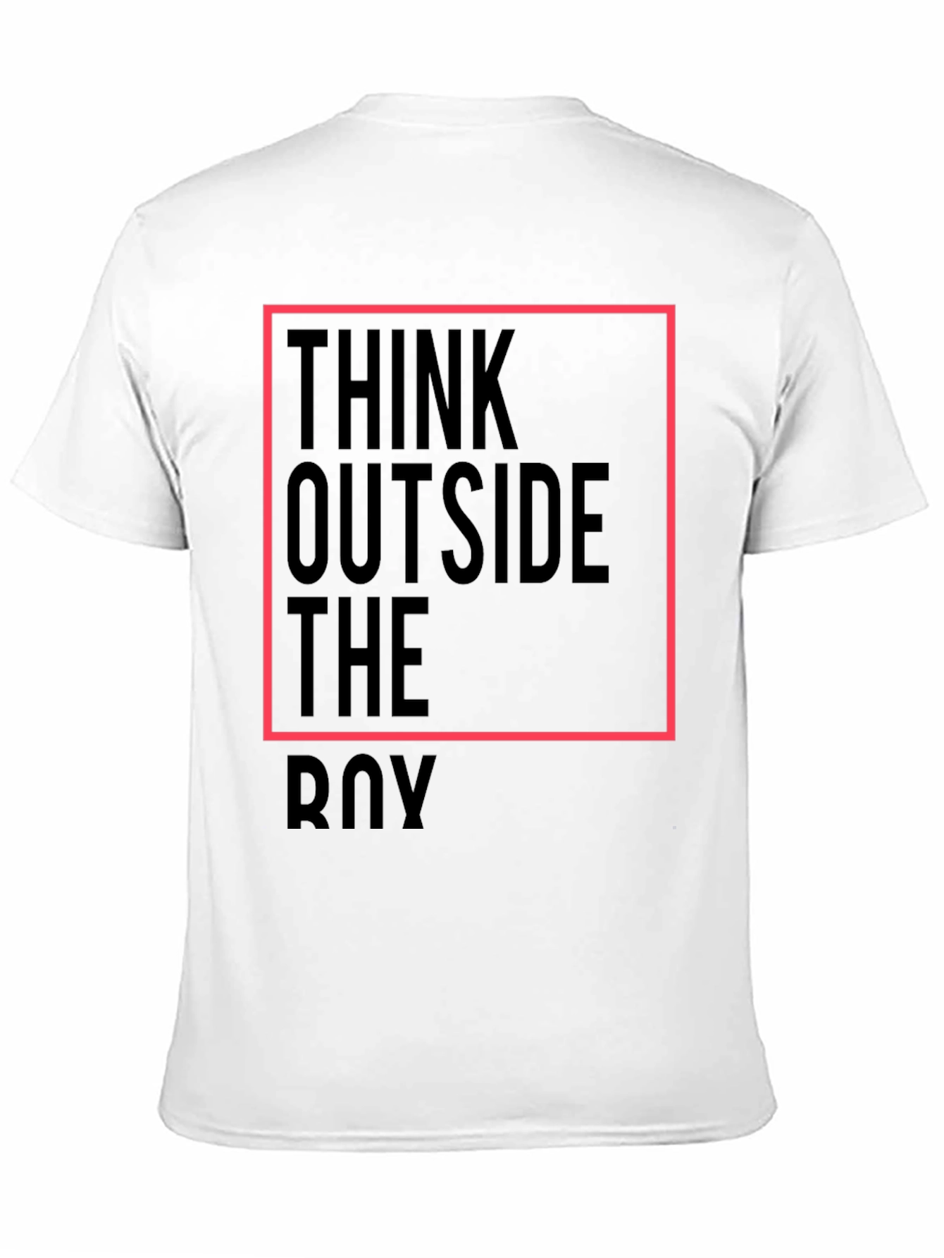 Think Outside the Box Mens Black Graphic Tee