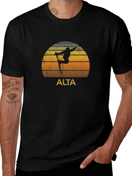 Alta Ski Resort Graphic Tee - Retro Style