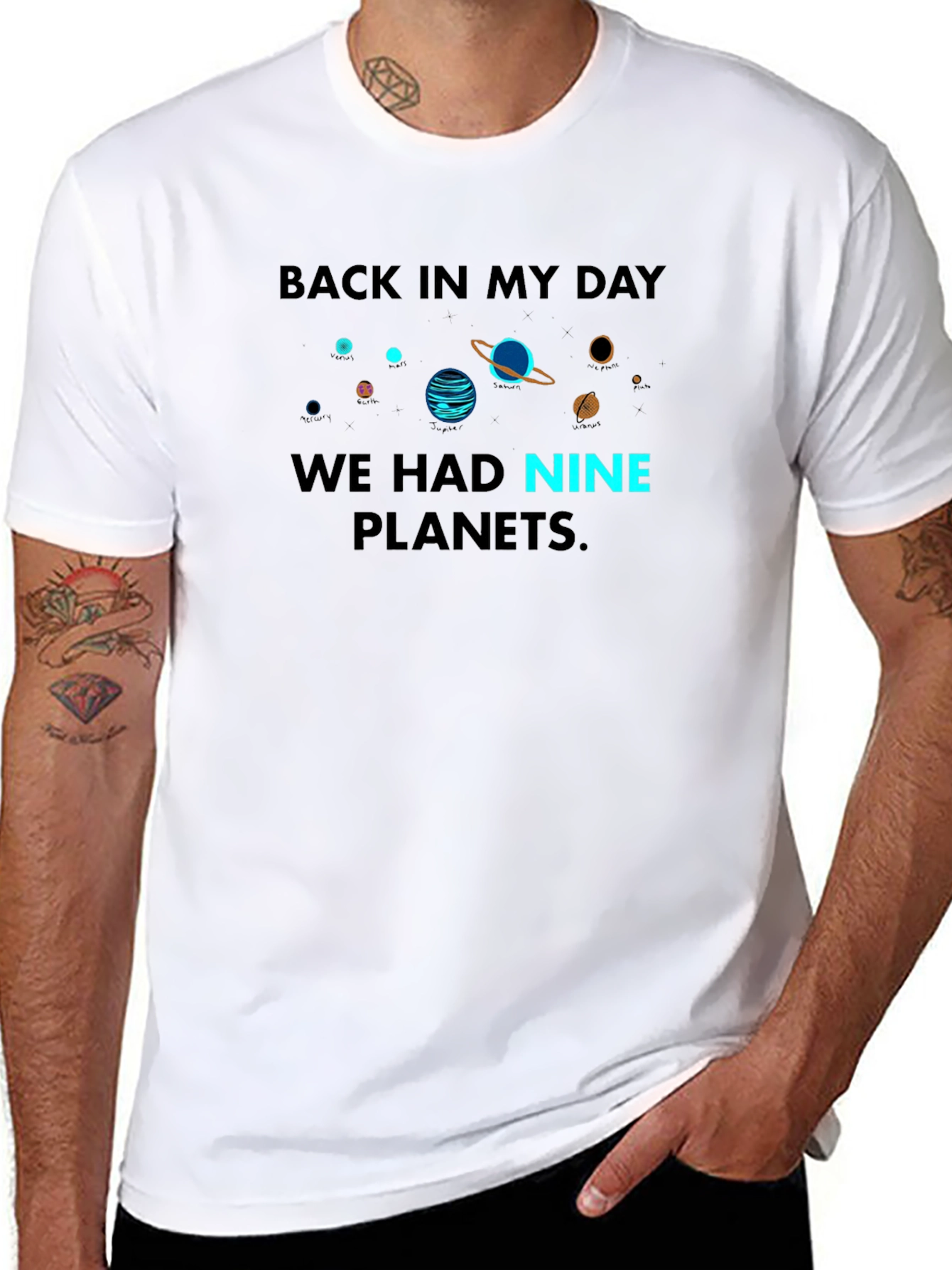 Back in My Day Nine Planets T-Shirt