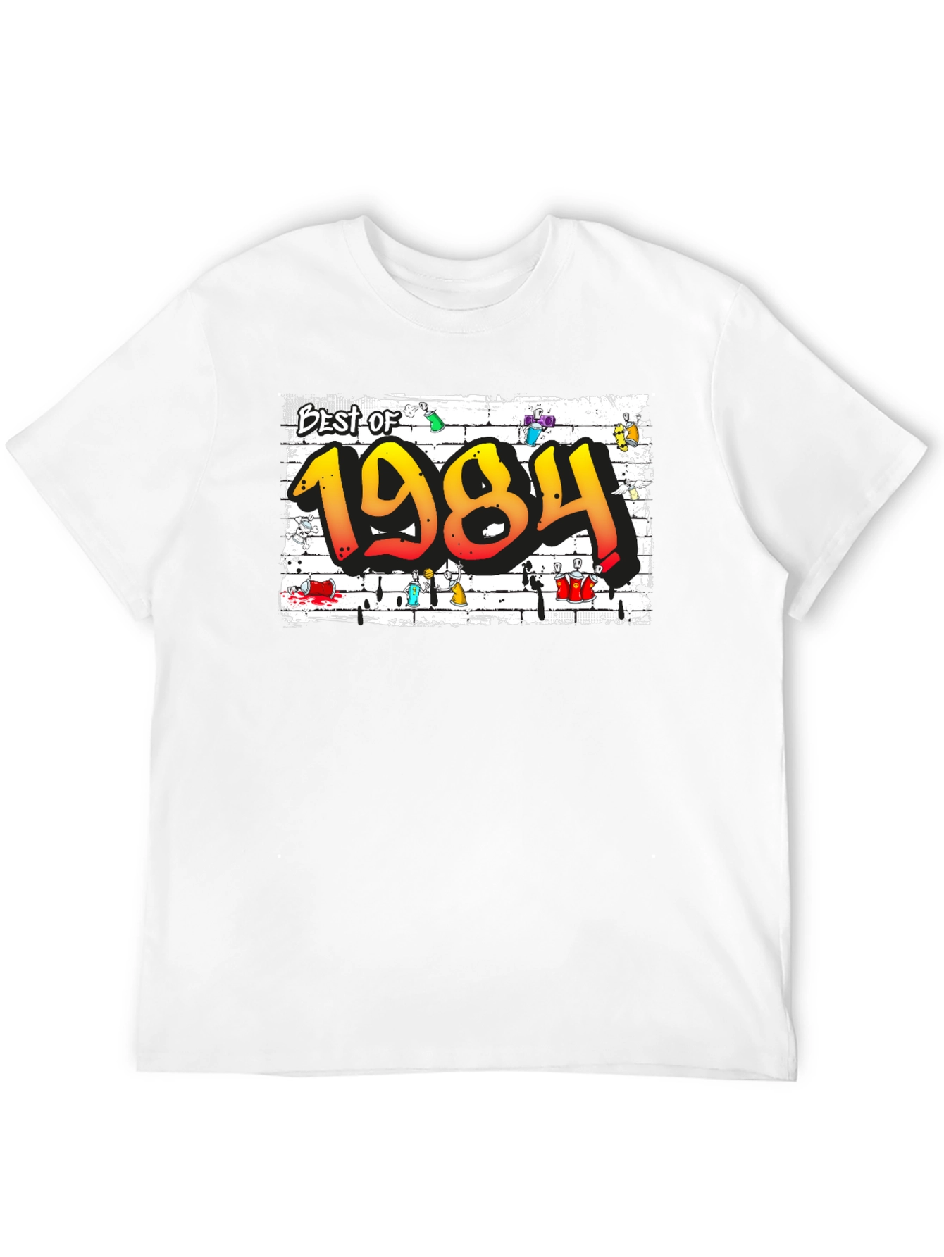 Best of 1984 Graffiti Graphic T-Shirt