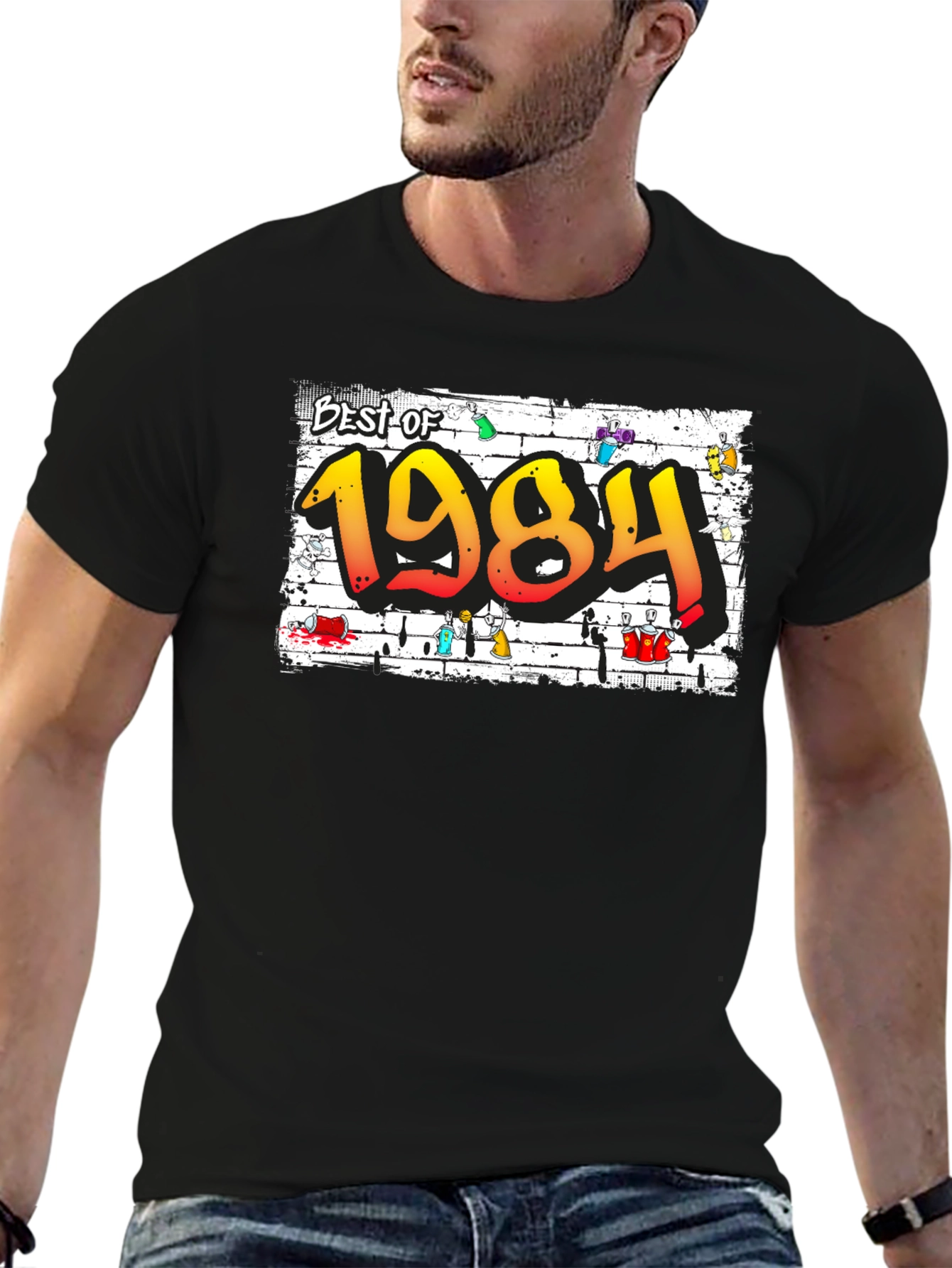 Best of 1984 Graffiti Graphic T-Shirt