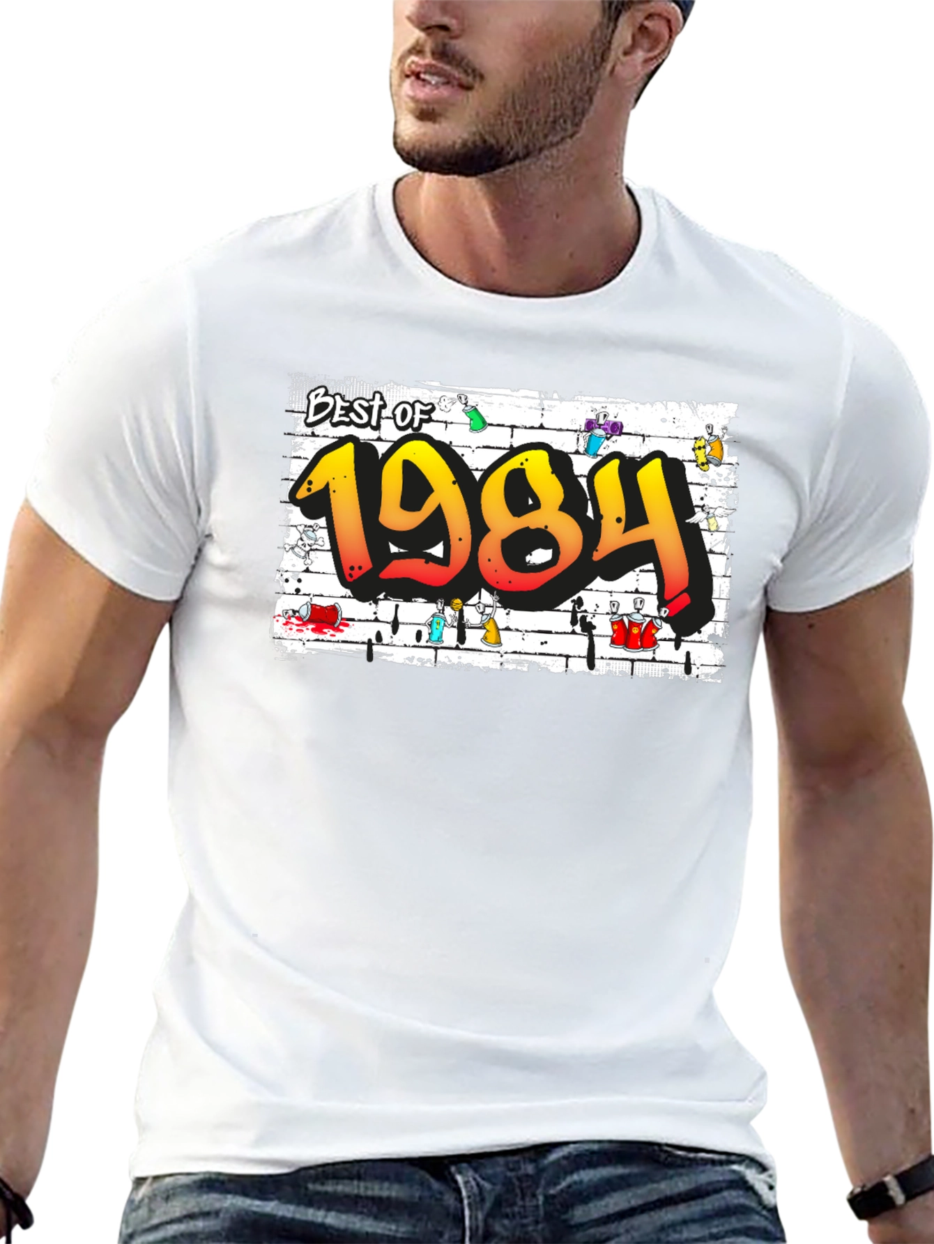 Best of 1984 Graffiti Graphic T-Shirt