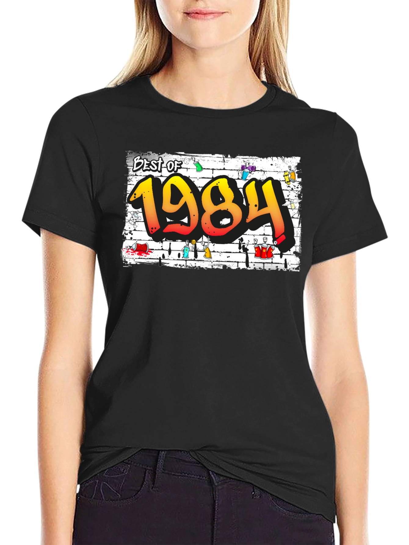 Best of 1984 Graffiti Graphic T-Shirt