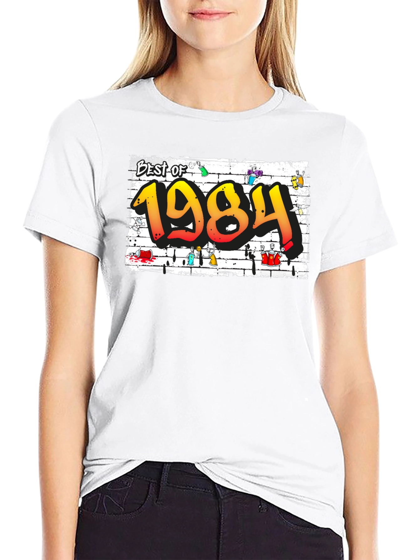 Best of 1984 Graffiti Graphic T-Shirt