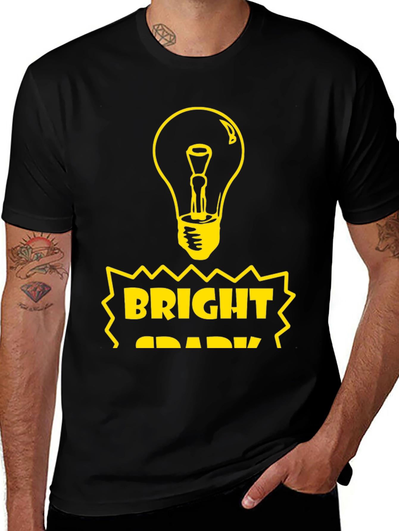 Bright Spark Graphic Tee - Black