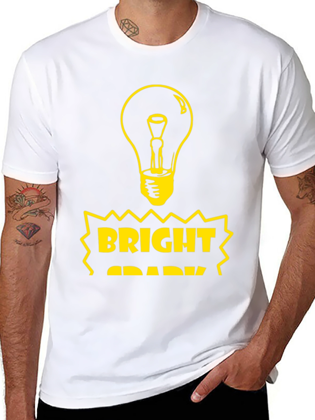 Bright Spark Graphic Tee - Black
