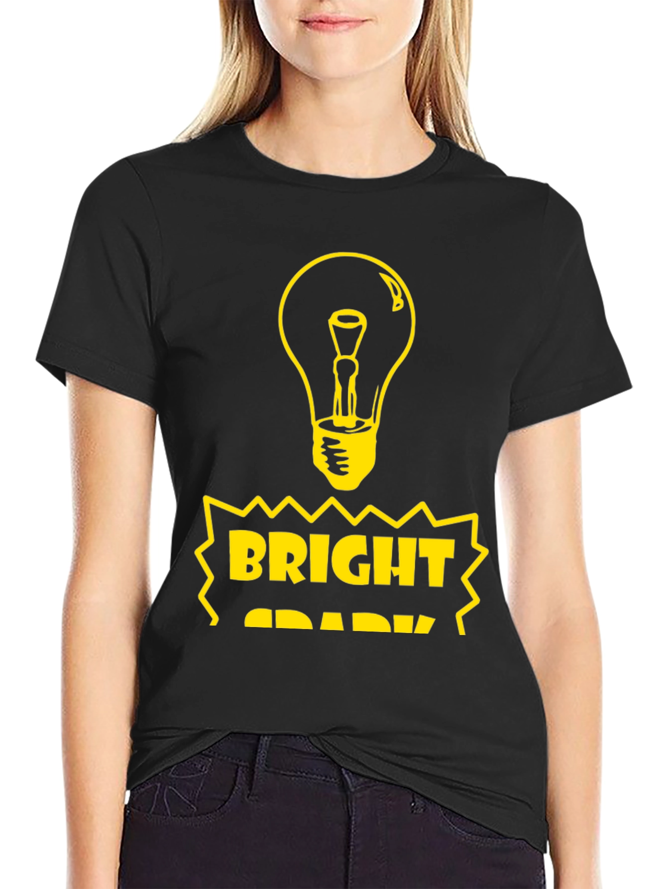 Bright Spark Graphic Tee - Black