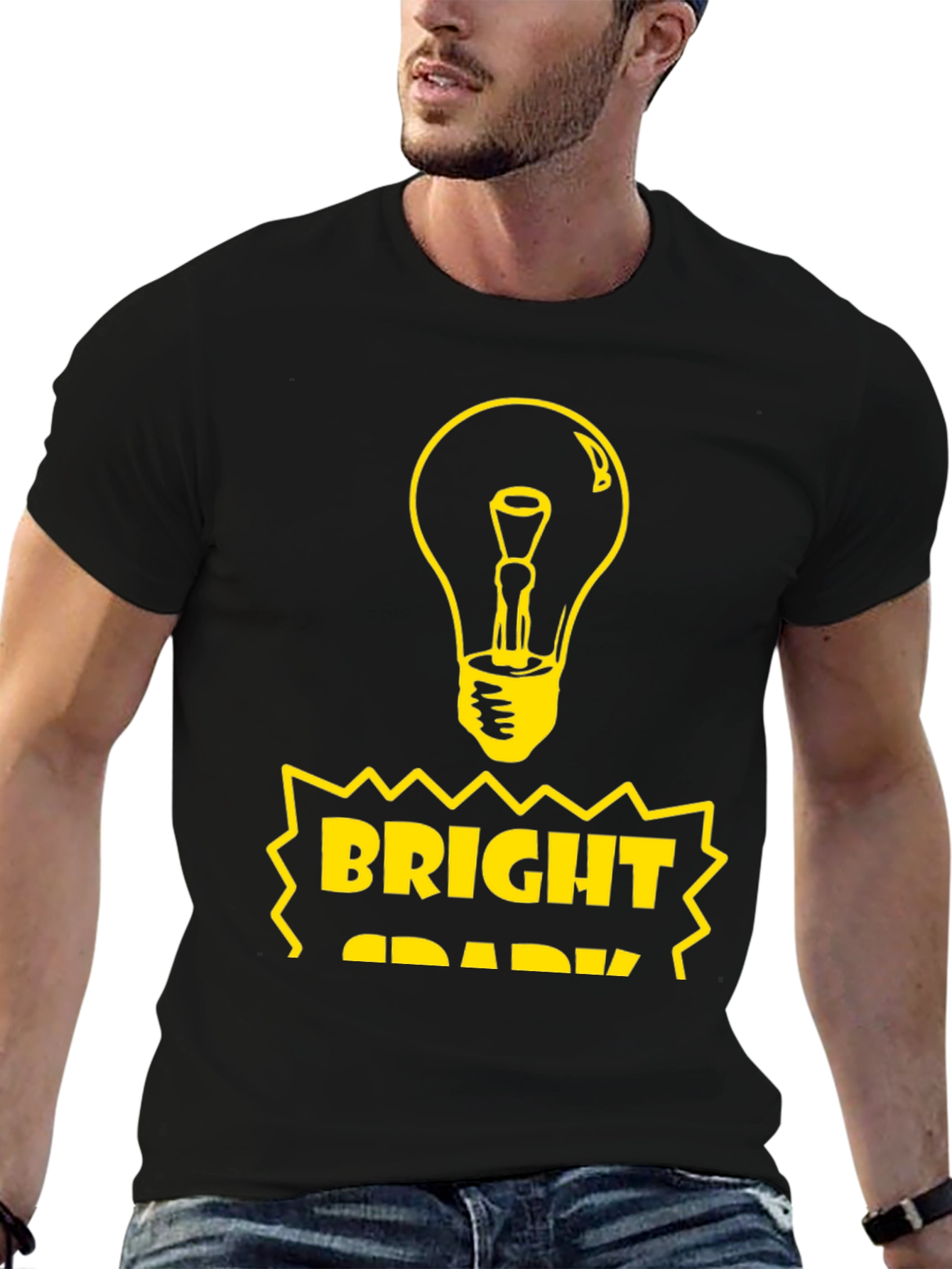 Bright Spark Graphic Tee - Black
