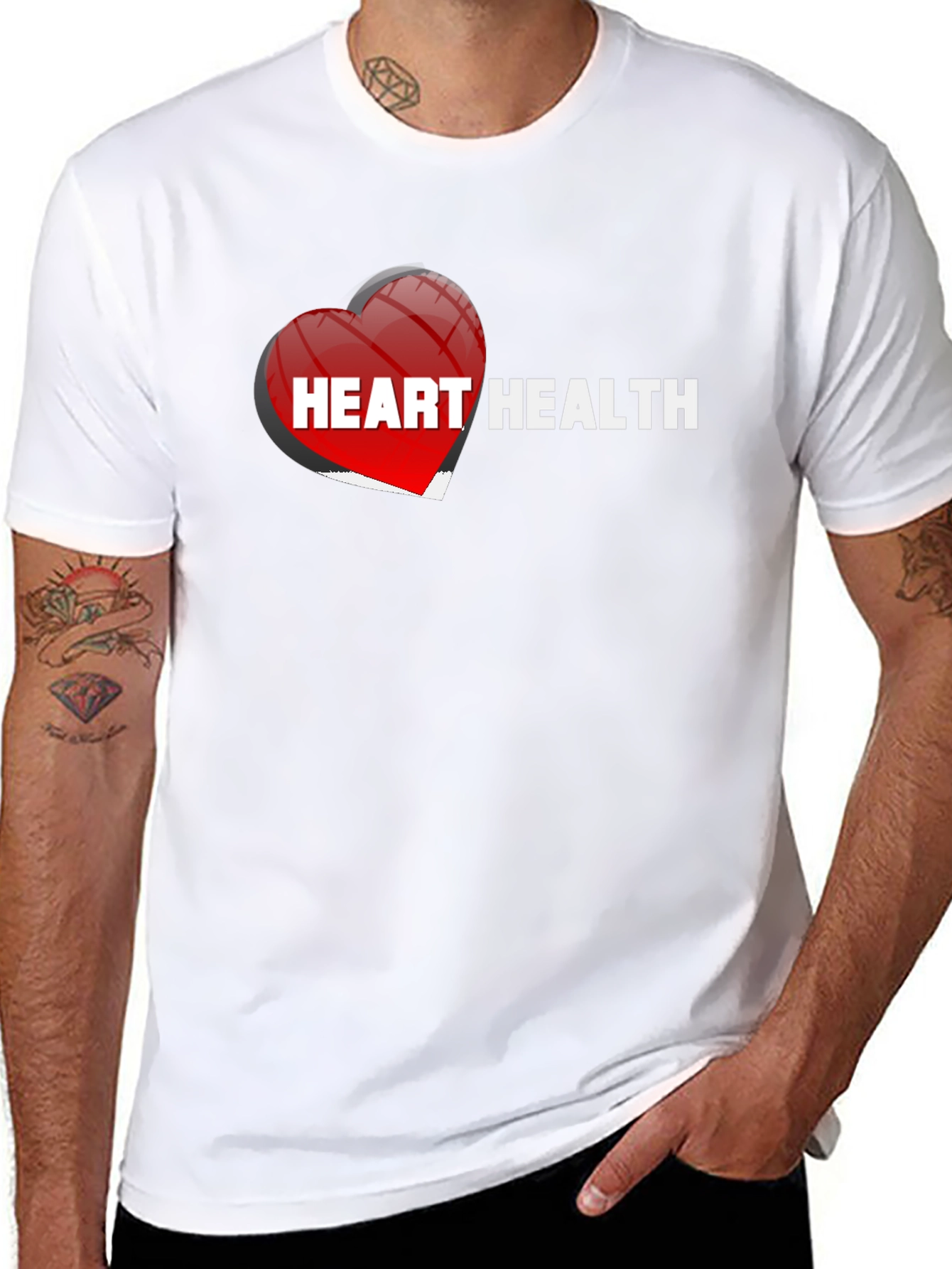 Heart Health Black T-Shirt