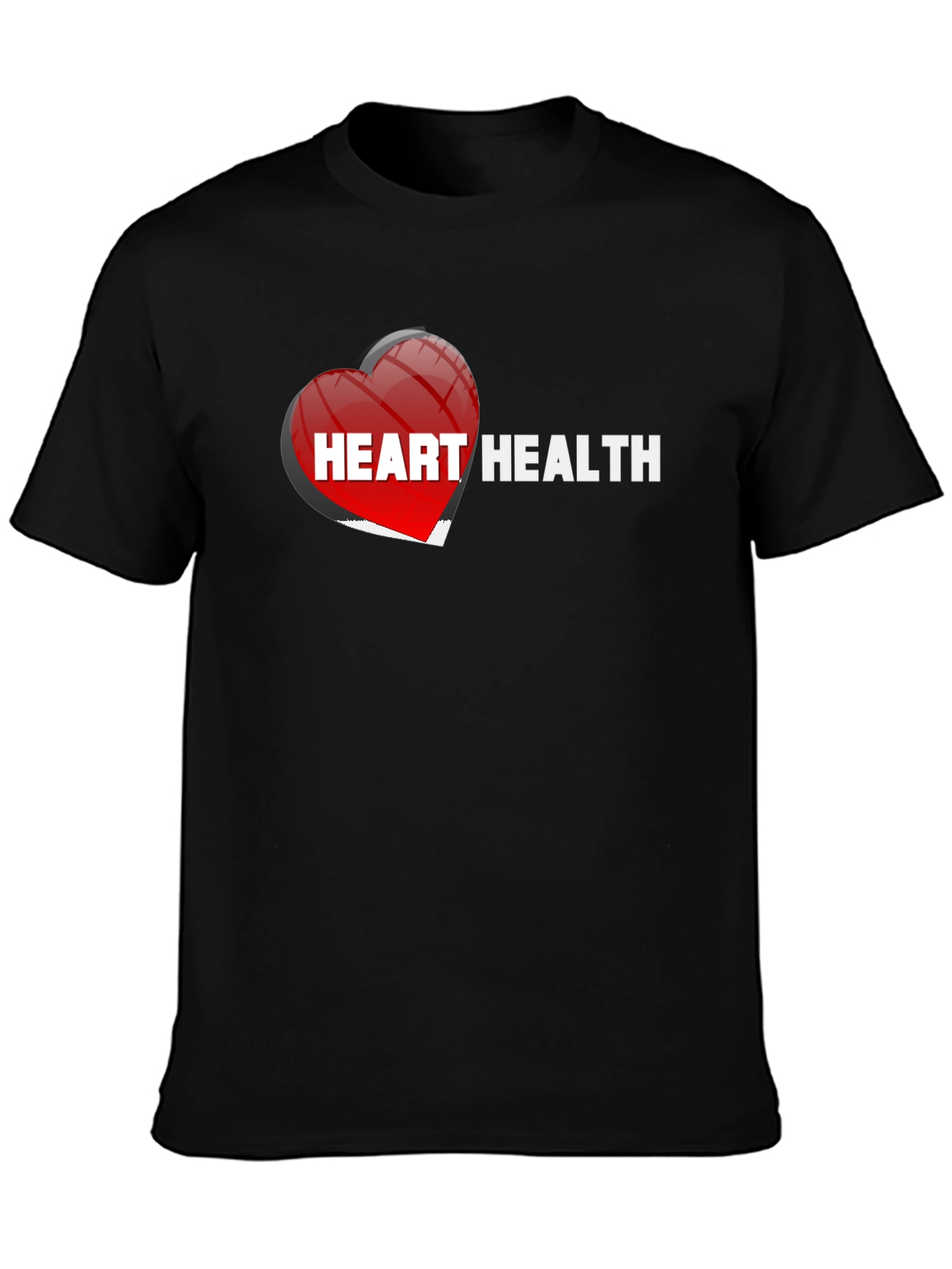 Heart Health Black T-Shirt