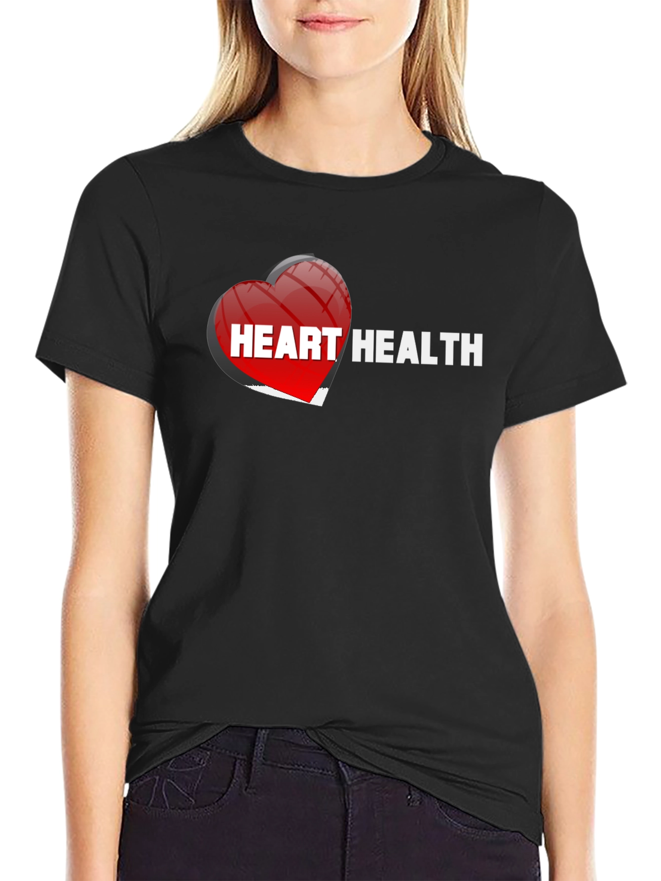 Heart Health Black T-Shirt