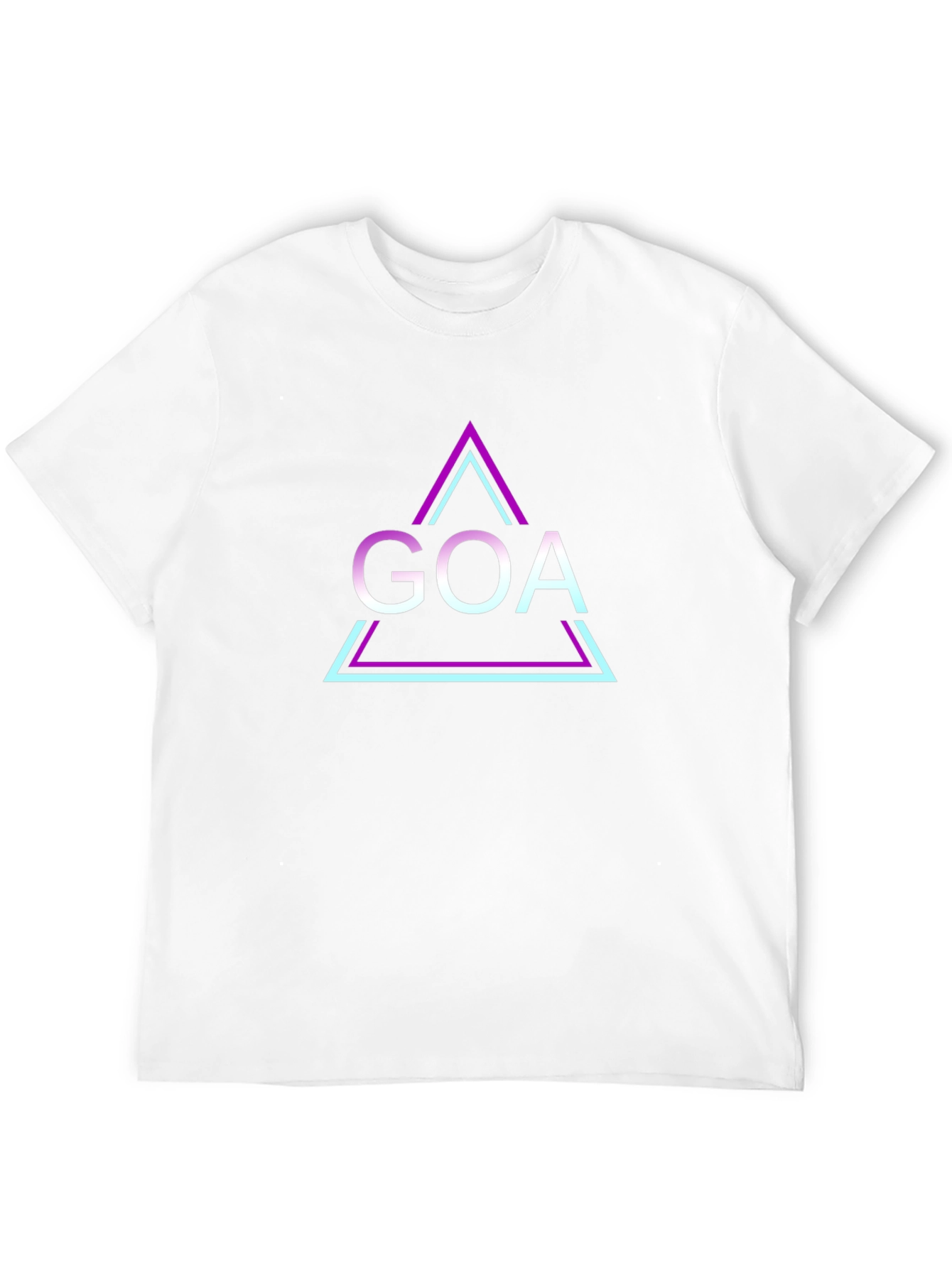 GOA Triangle Design Black T-Shirt