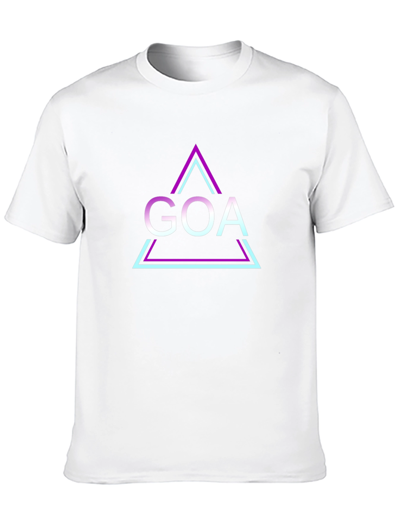 GOA Triangle Design Black T-Shirt