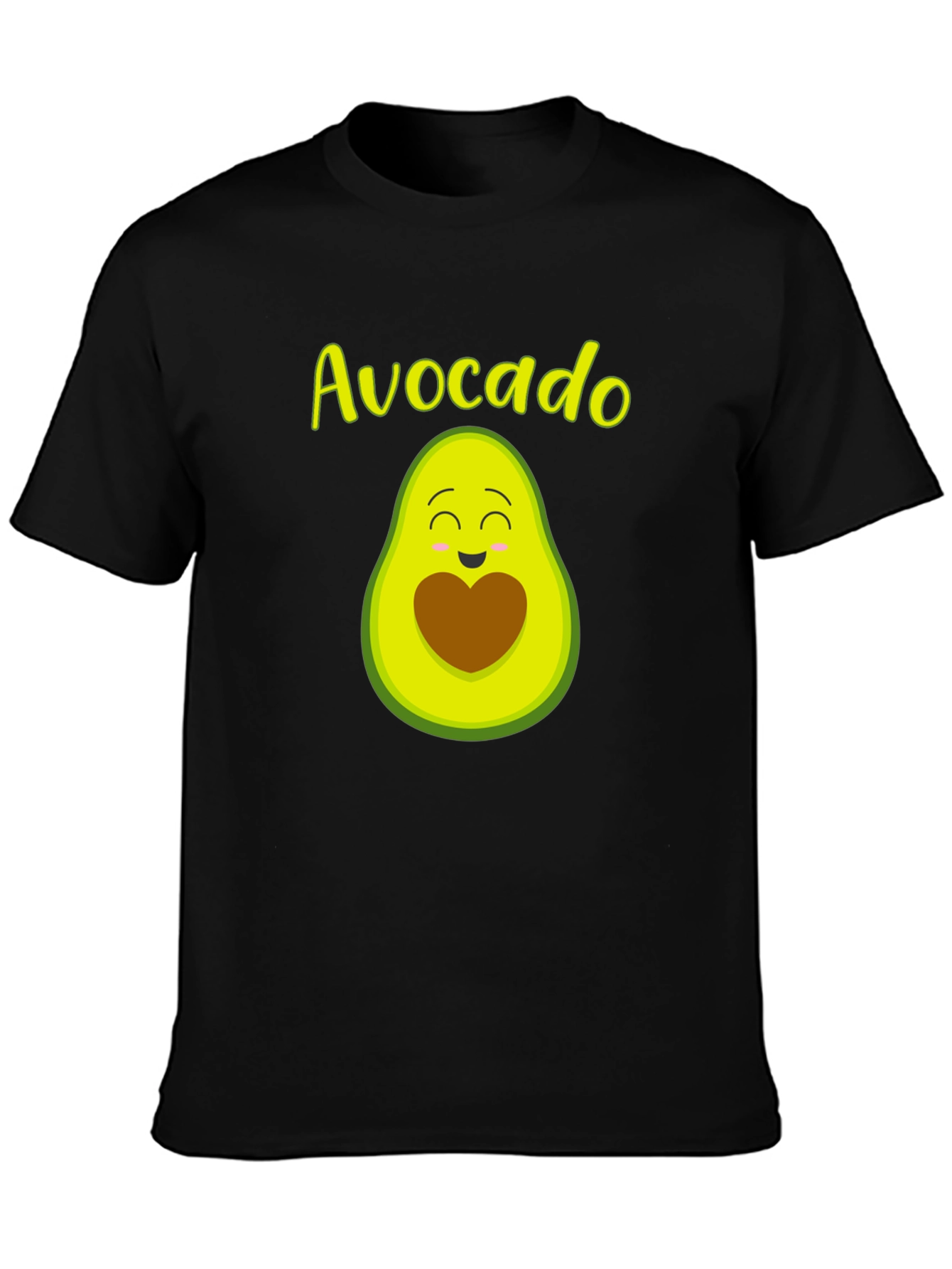 Avocado Heart Graphic T-Shirt