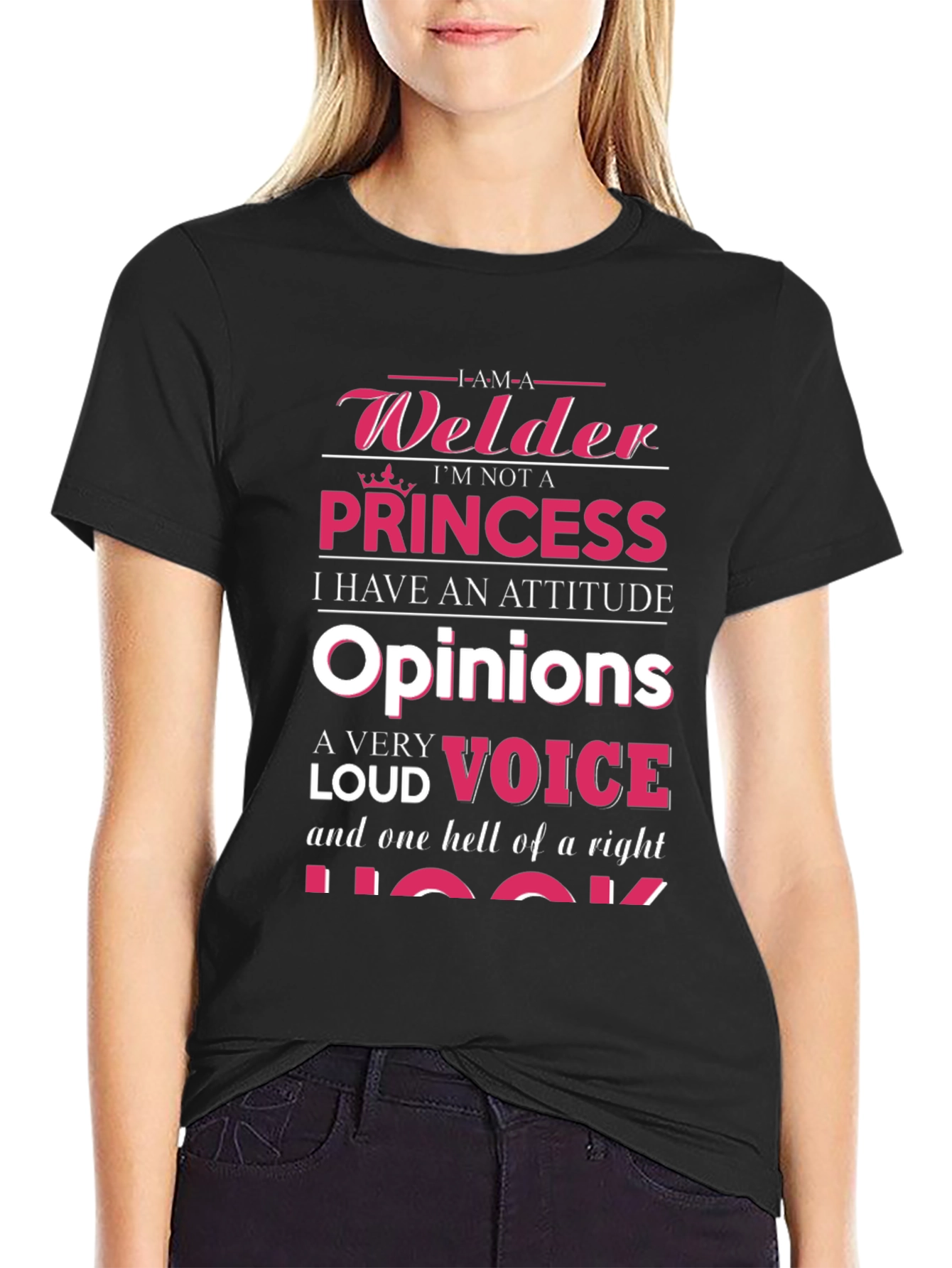 Welder Princess Attitude Graphic T-Shirt
