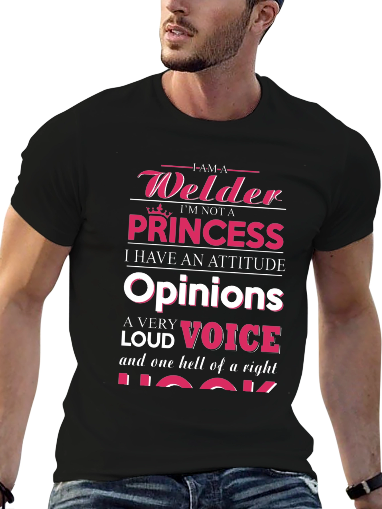 Welder Princess Attitude Graphic T-Shirt