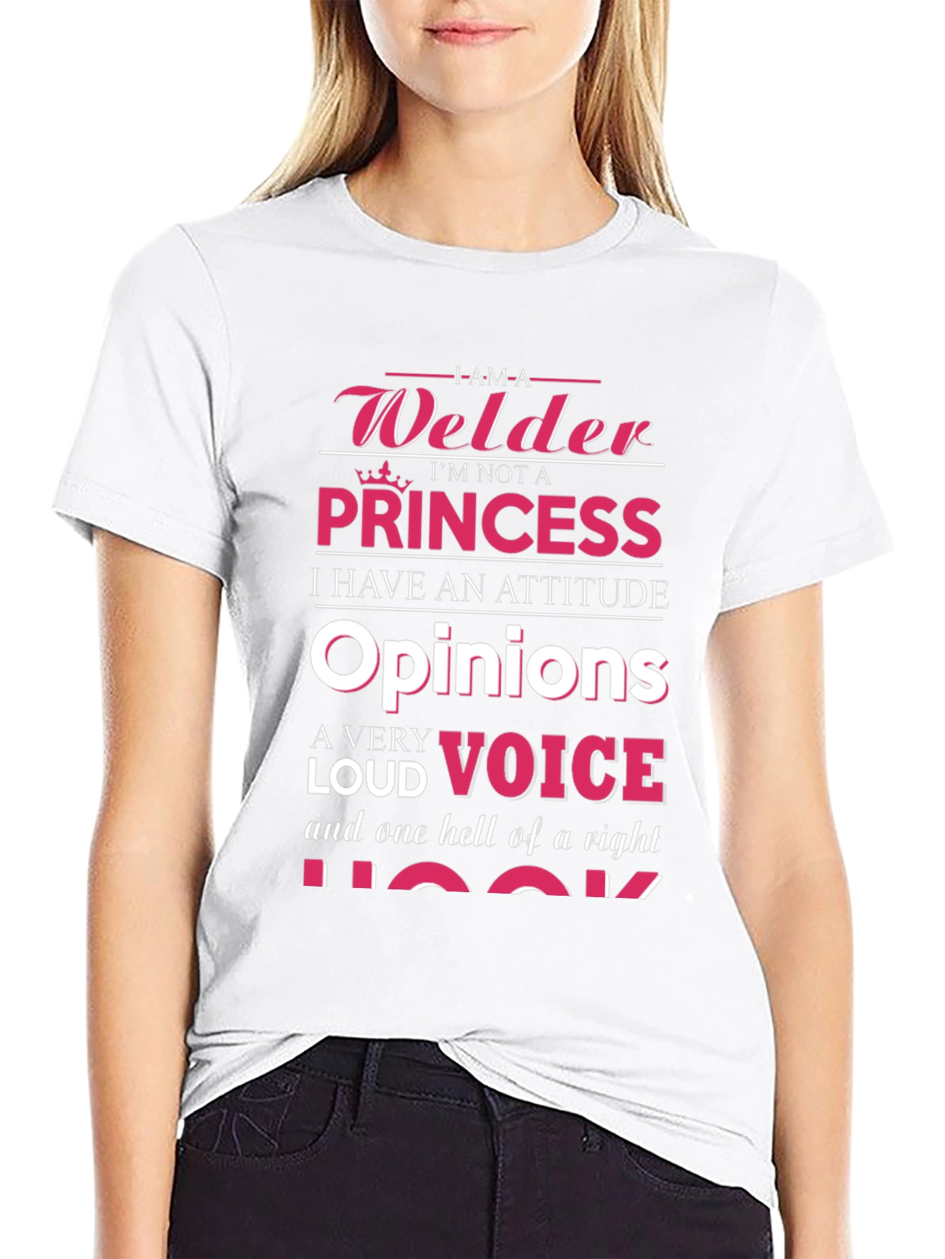 Welder Princess Attitude Graphic T-Shirt