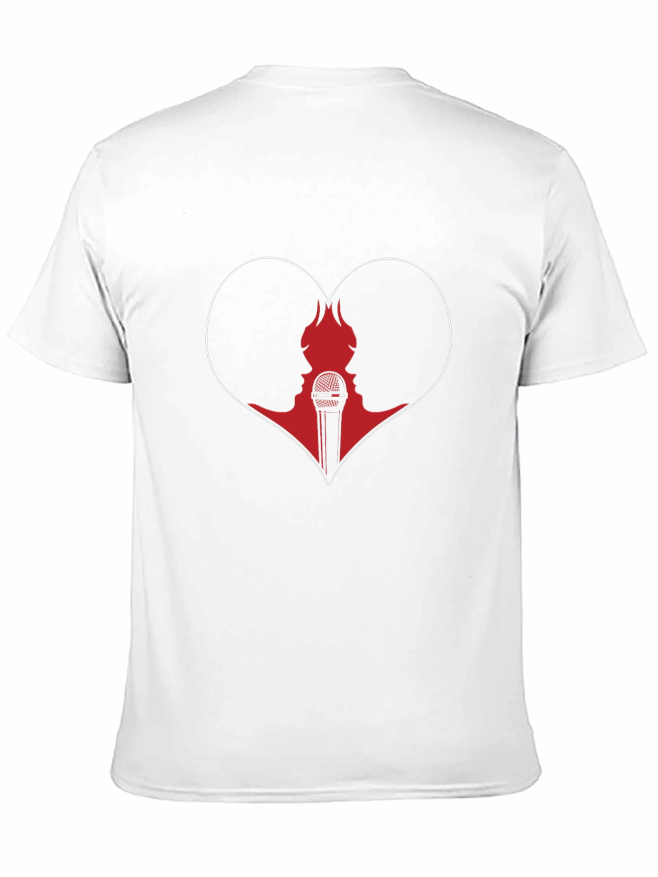 Heart & Microphone Graphic T-Shirt - Unisex