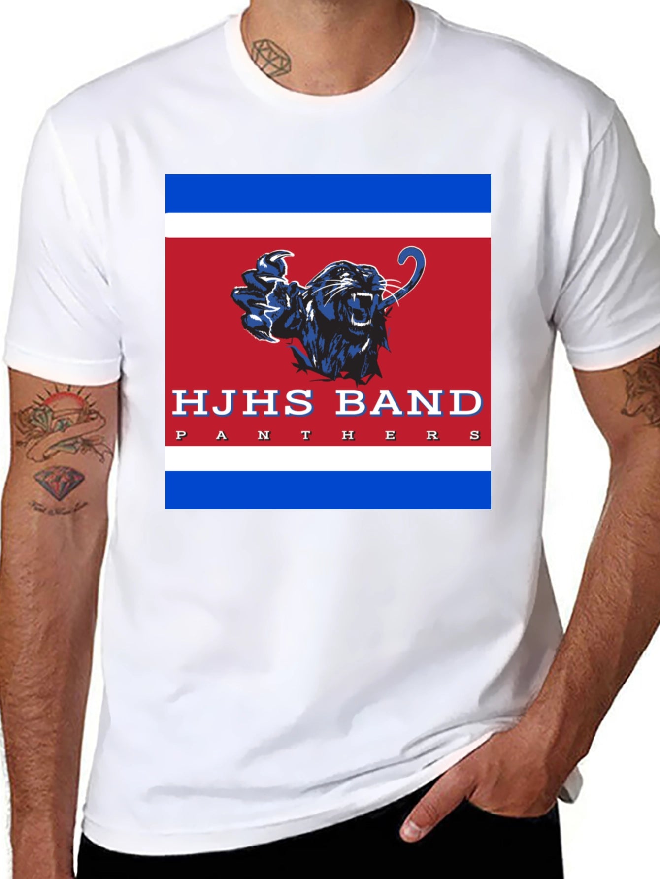 HJHS Band Panthers Black T-Shirt