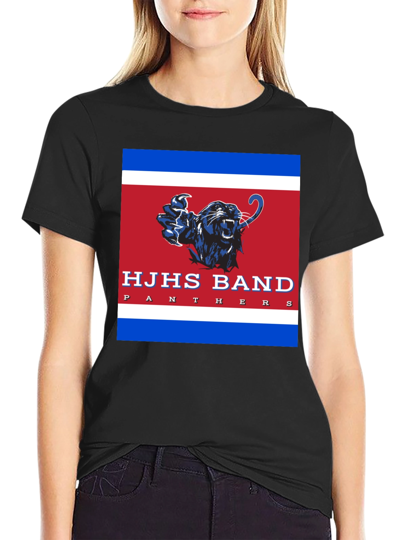 HJHS Band Panthers Black T-Shirt