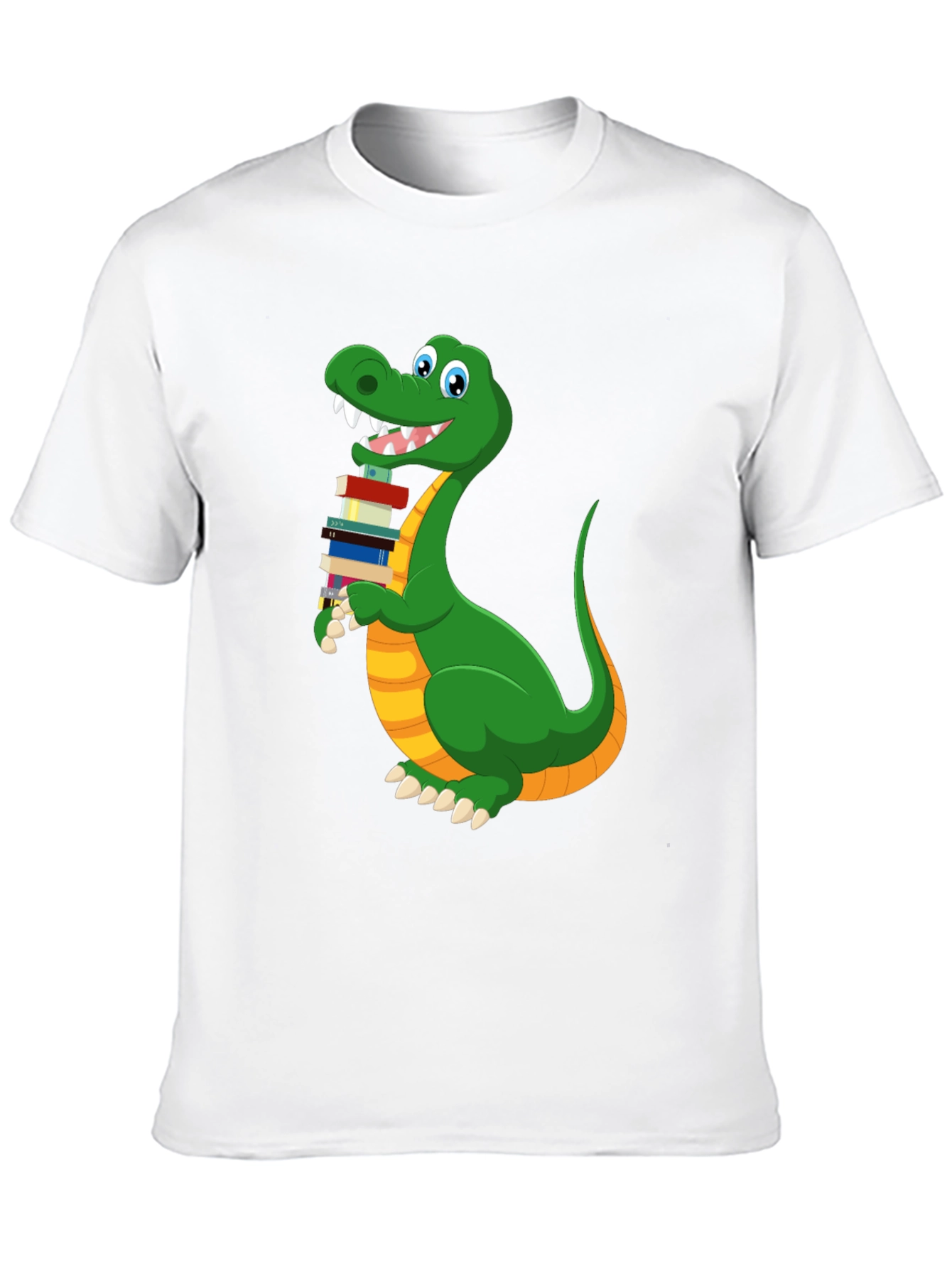 Bookworm Dinosaur T-Shirt - Cute Graphic Tee