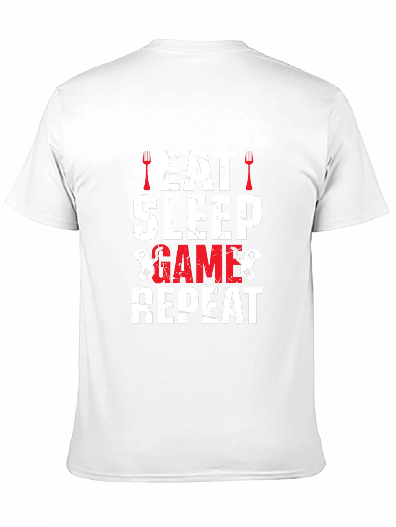 Eat Sleep Game Repeat Graphic T-Shirt
