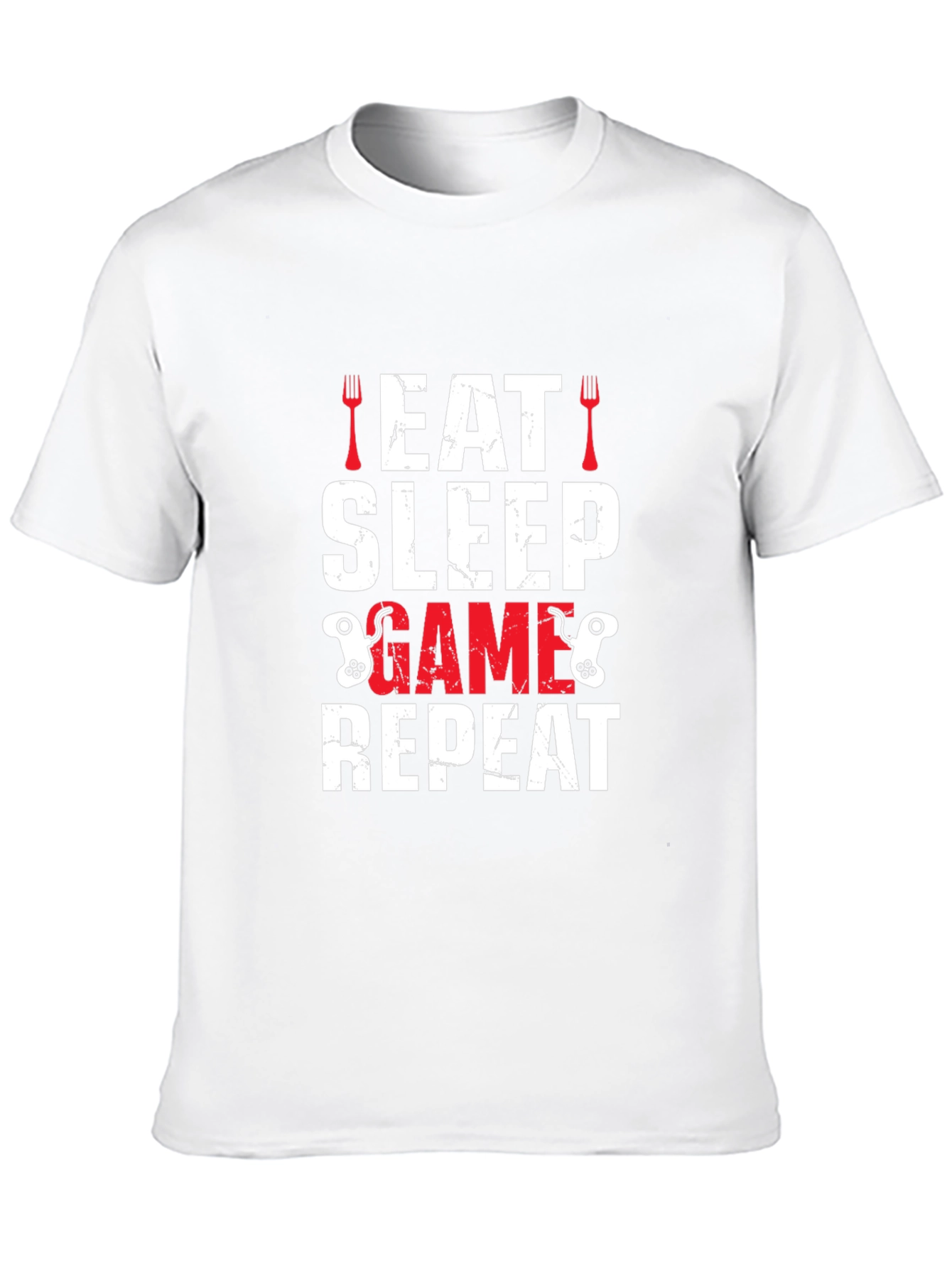 Eat Sleep Game Repeat Graphic T-Shirt