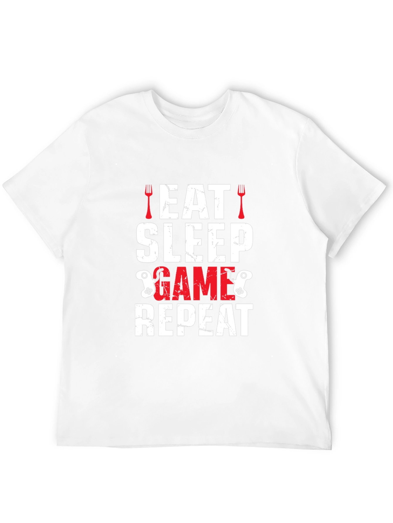 Eat Sleep Game Repeat Graphic T-Shirt