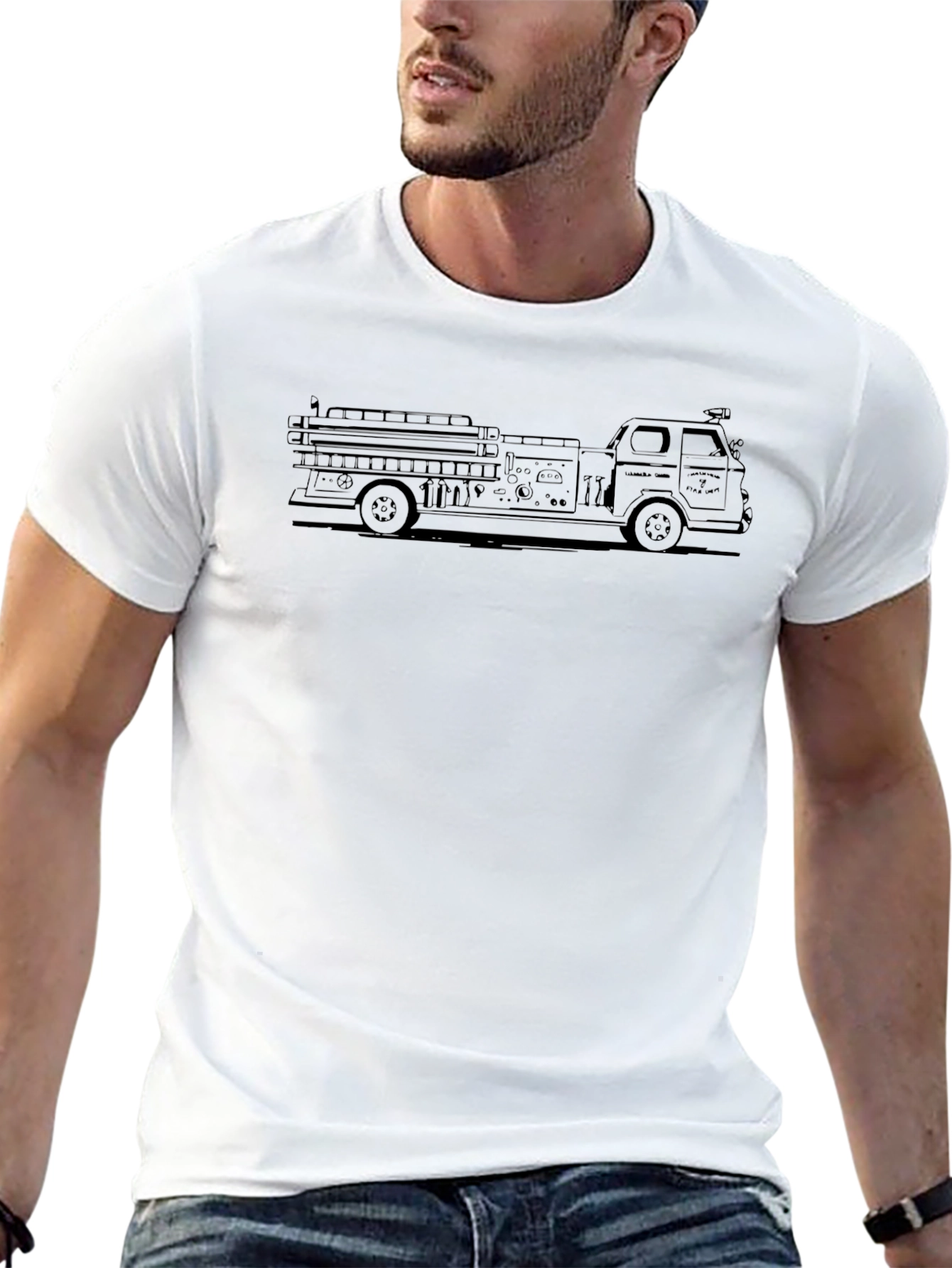Firetruck Tee - Classic Automotive Style