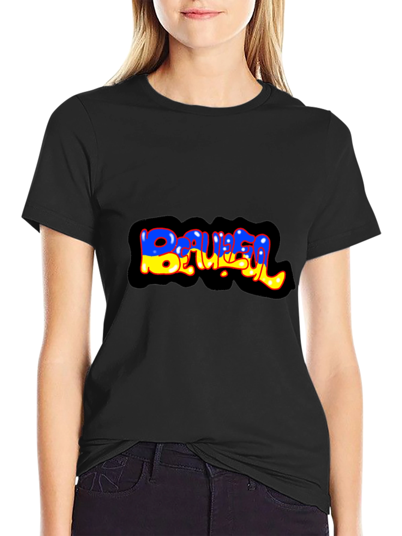 Graffiti Style BAUBEL Black T-Shirt