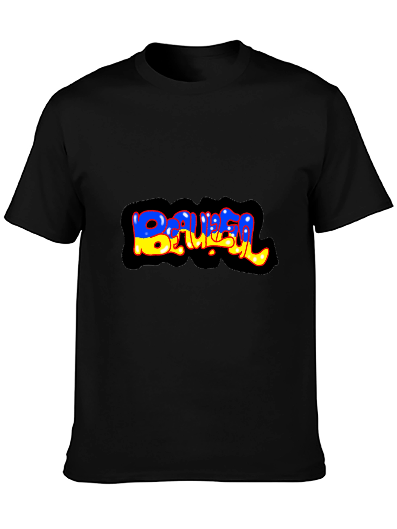 Graffiti Style BAUBEL Black T-Shirt