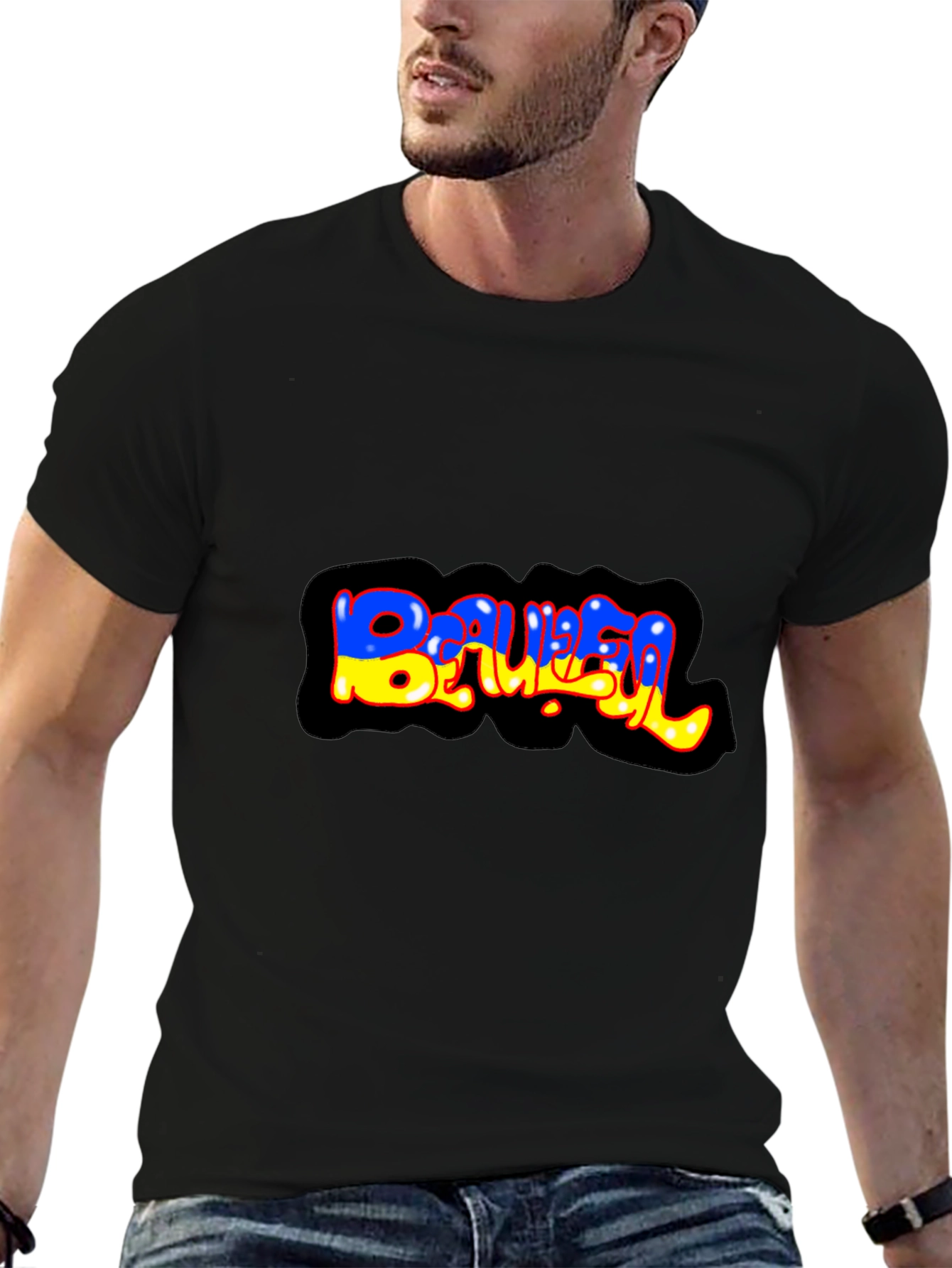 Graffiti Style BAUBEL Black T-Shirt