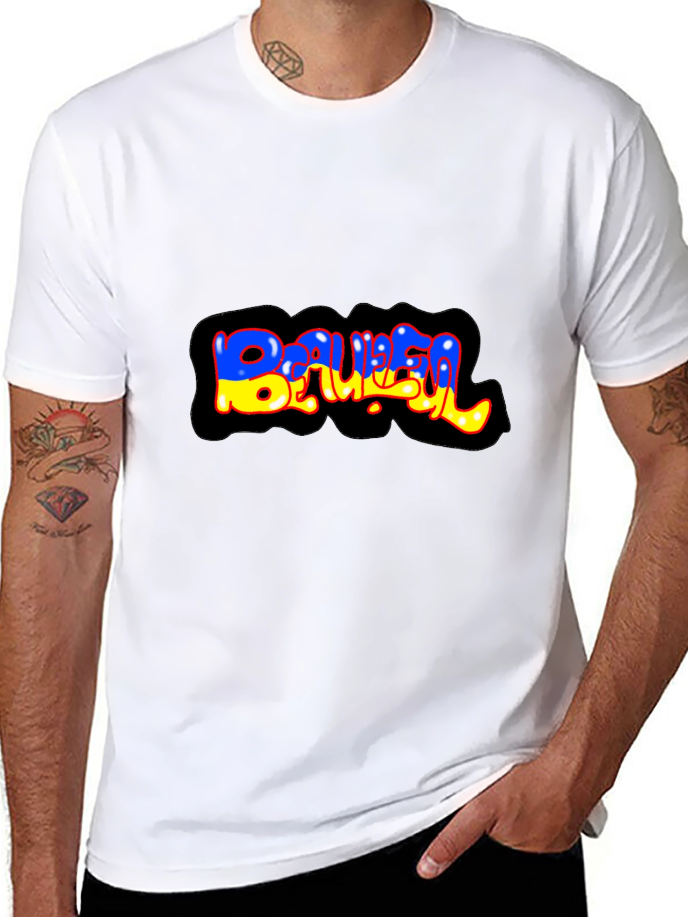 Graffiti Style BAUBEL Black T-Shirt