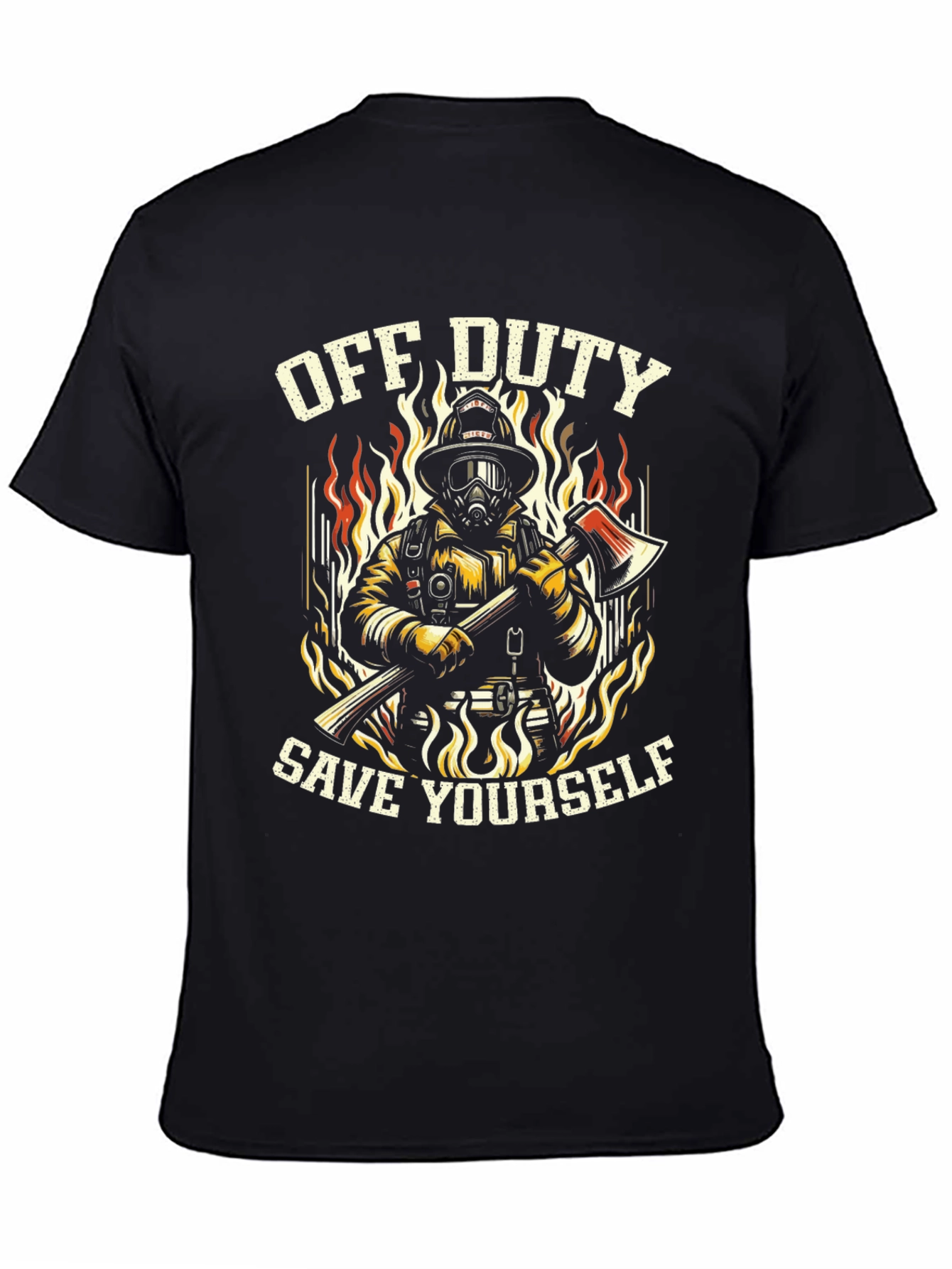 Off Duty Firefighter Graphic Tee