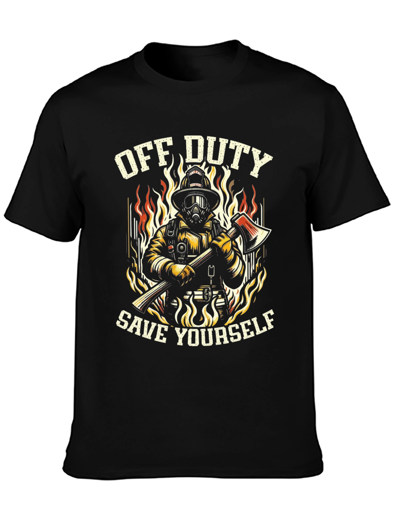 Off Duty Firefighter Graphic Tee