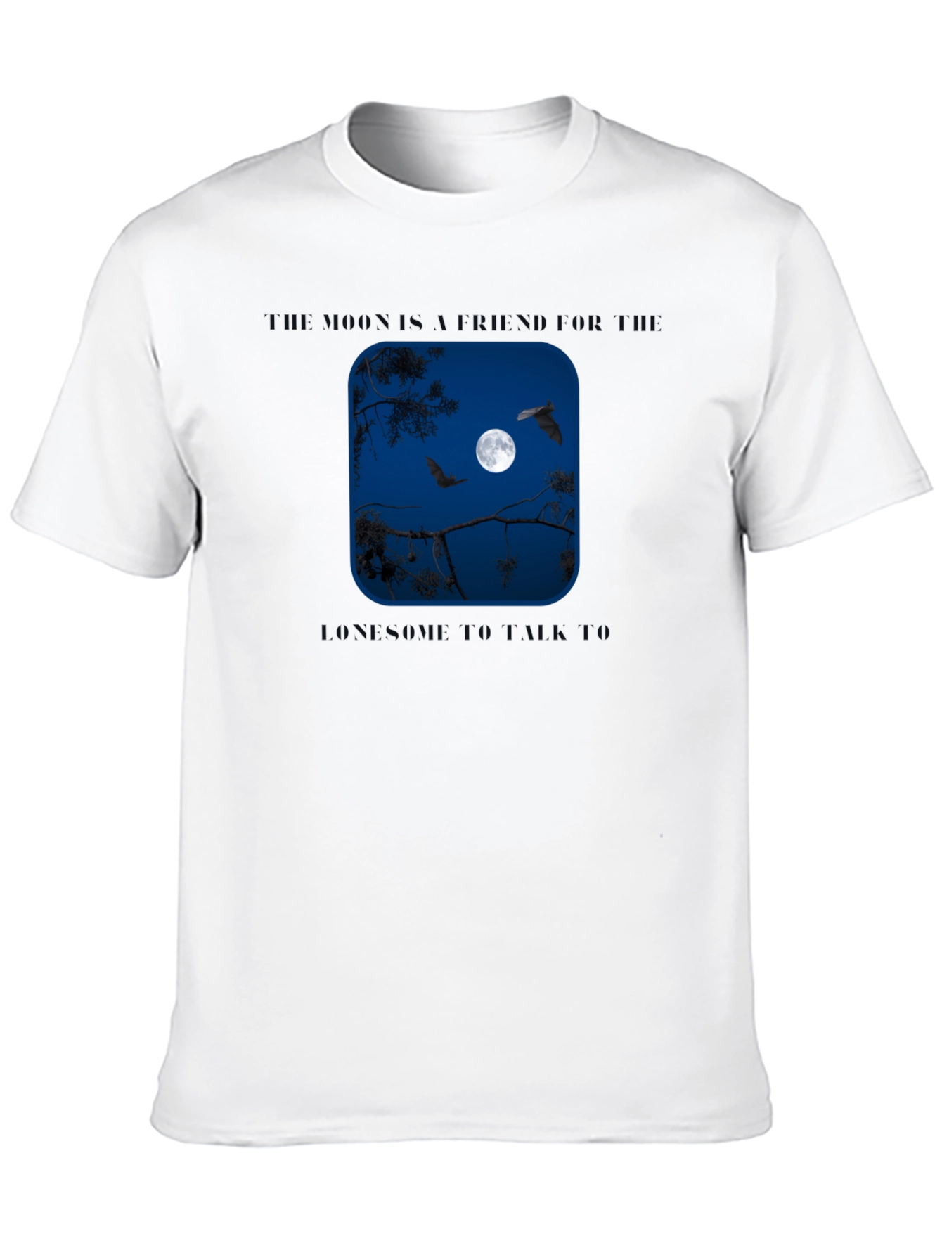 Moon & Bats Graphic T-Shirt