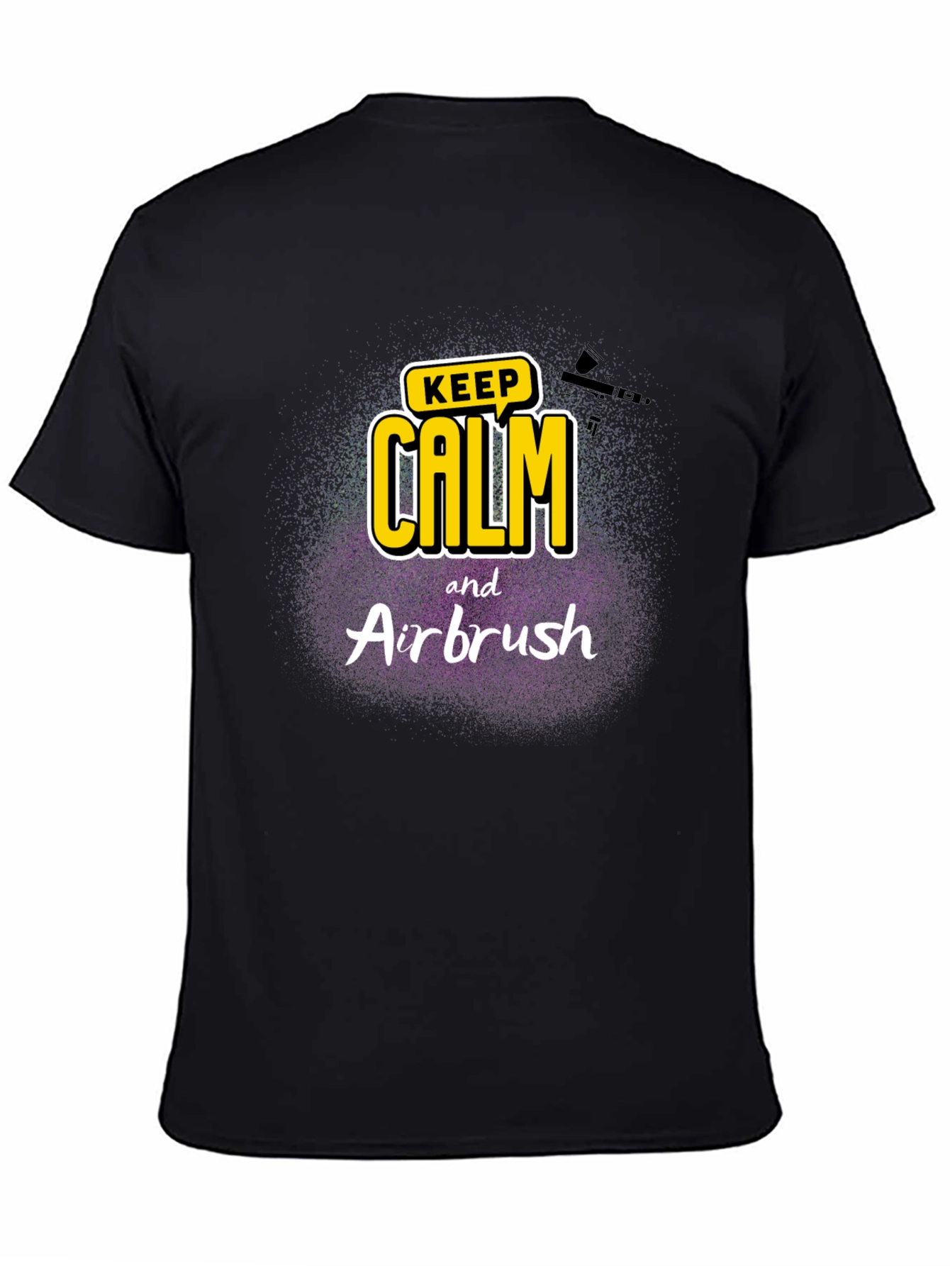 Keep Calm & Airbrush Black T-Shirt