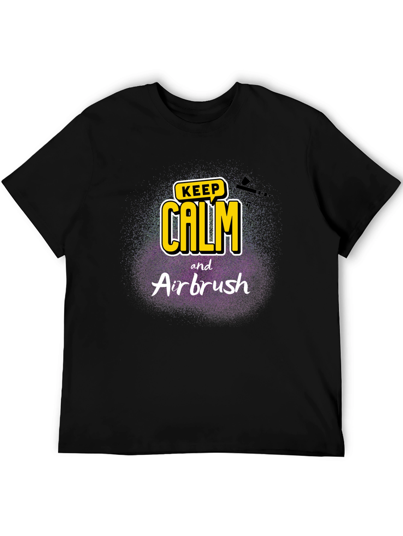 Keep Calm & Airbrush Black T-Shirt