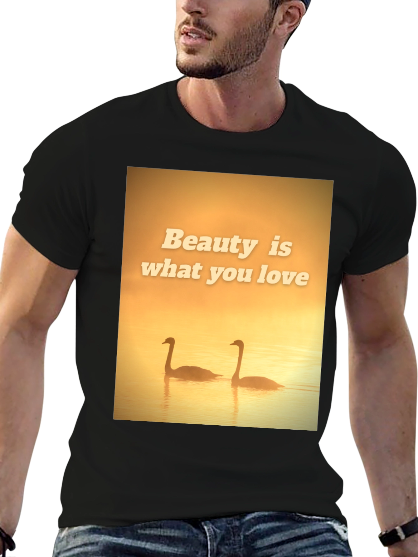 Beauty Swans Graphic T-Shirt
