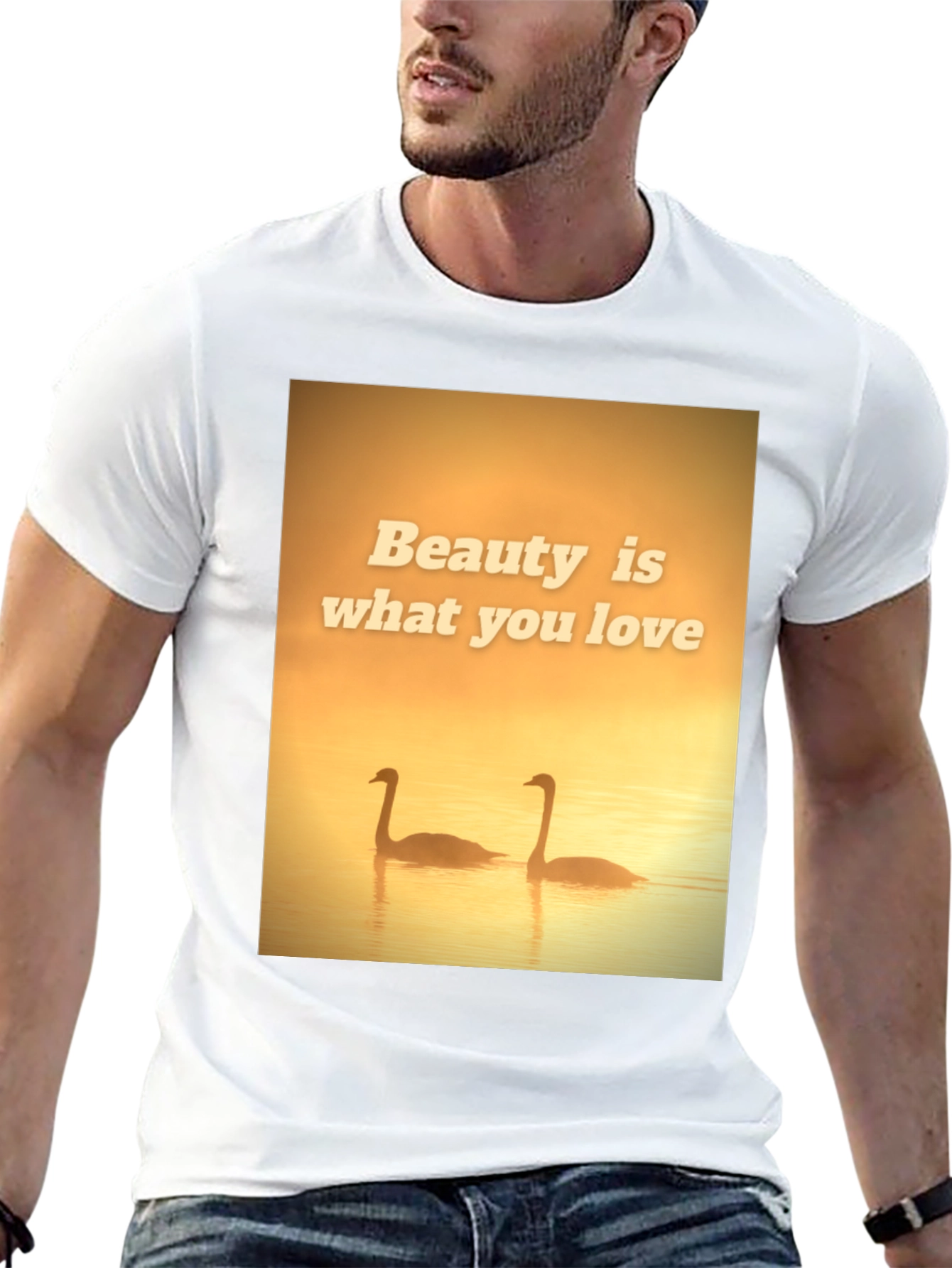 Beauty Swans Graphic T-Shirt