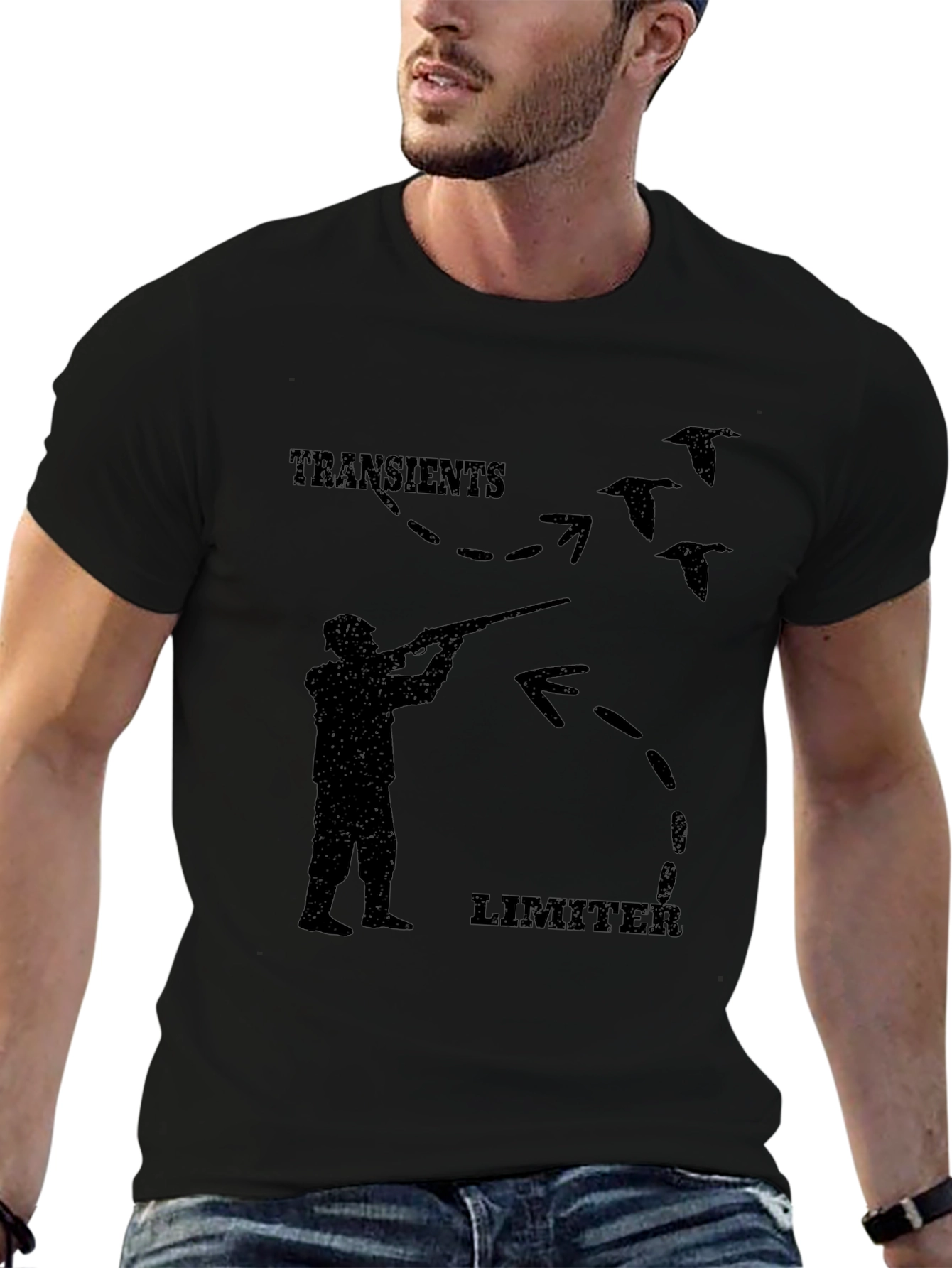 Transients Limiter Black Graphic Tee