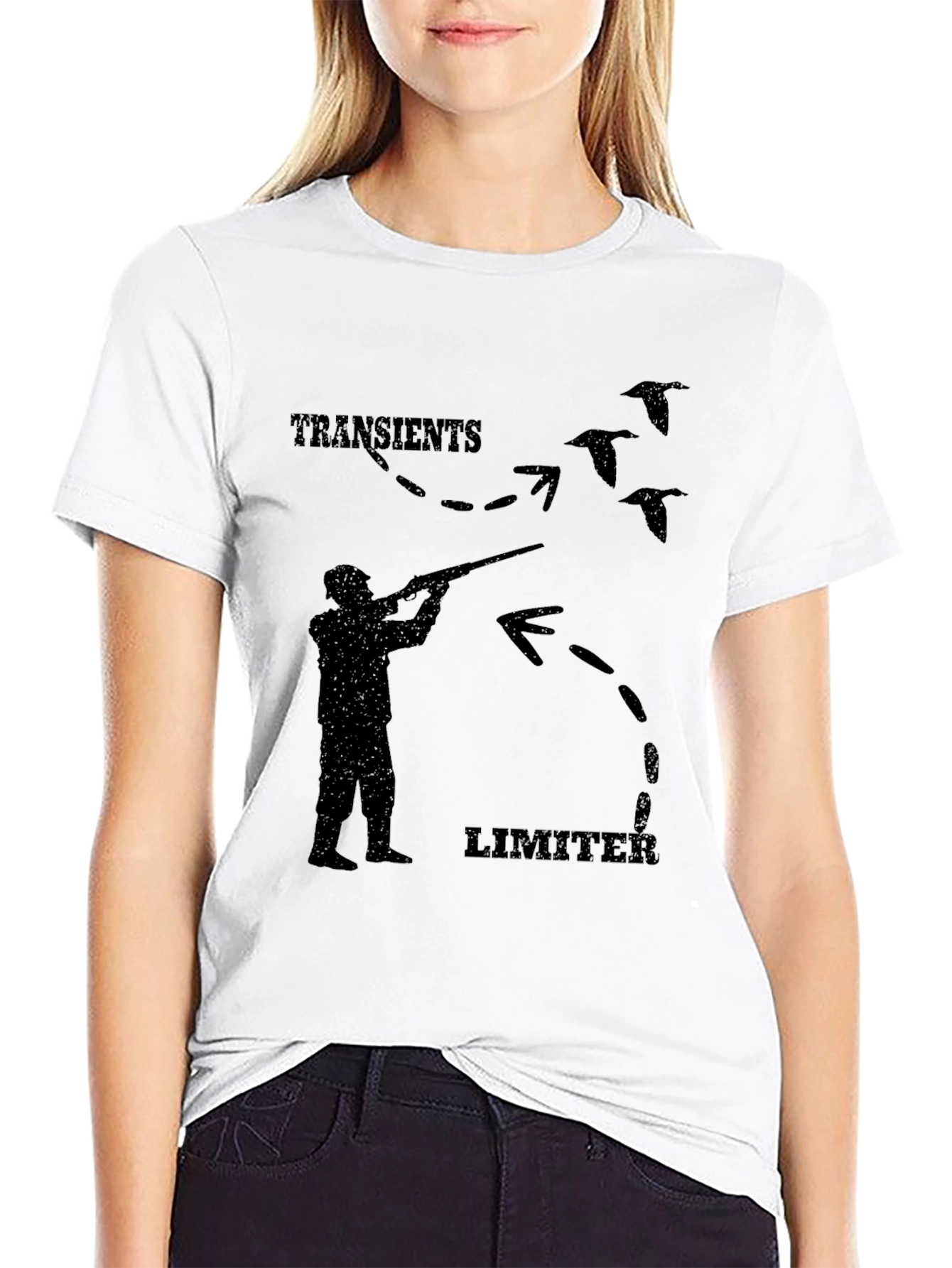 Transients Limiter Black Graphic Tee